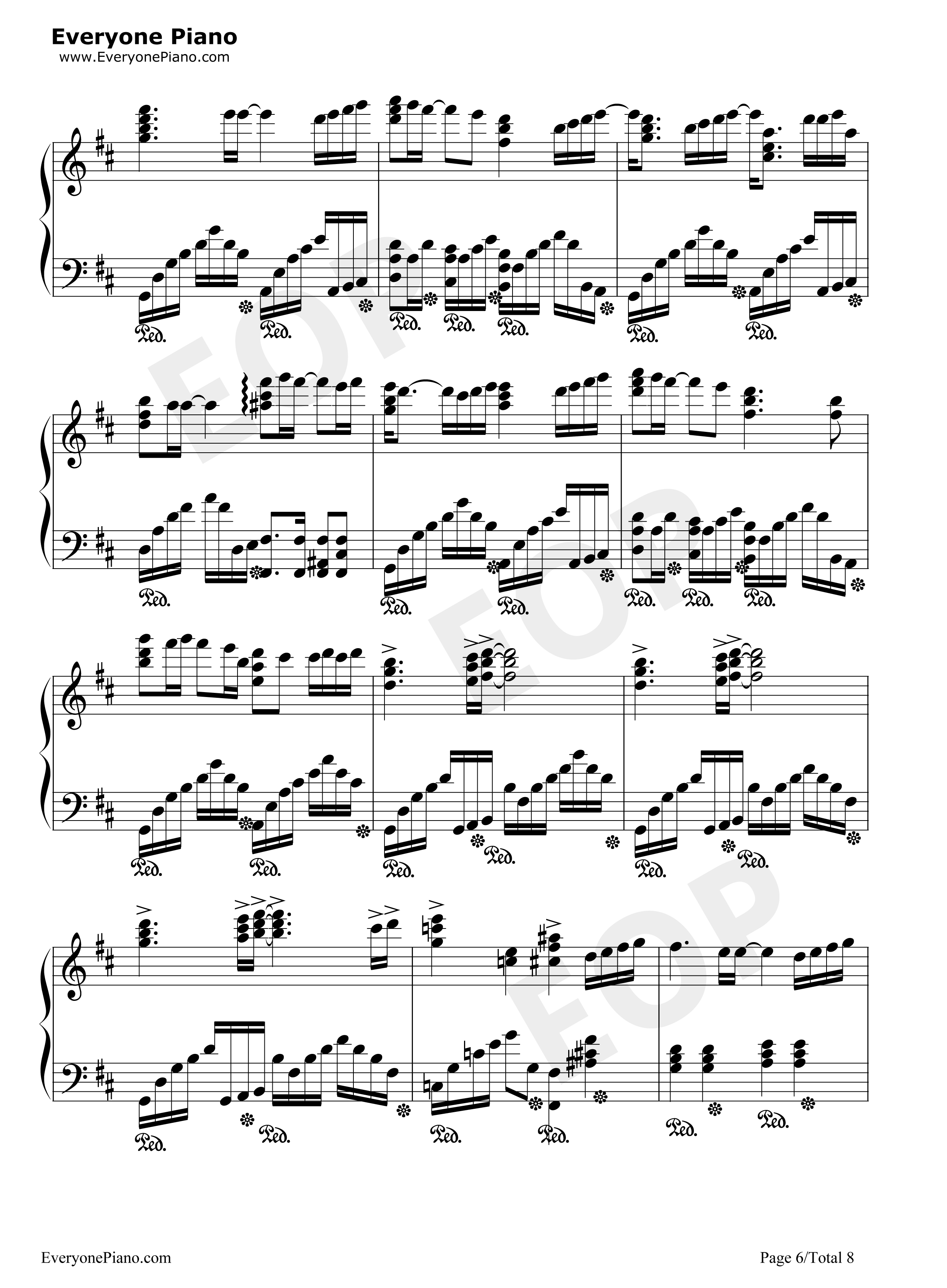 梦醒之后钢琴谱_GARNET_CROW