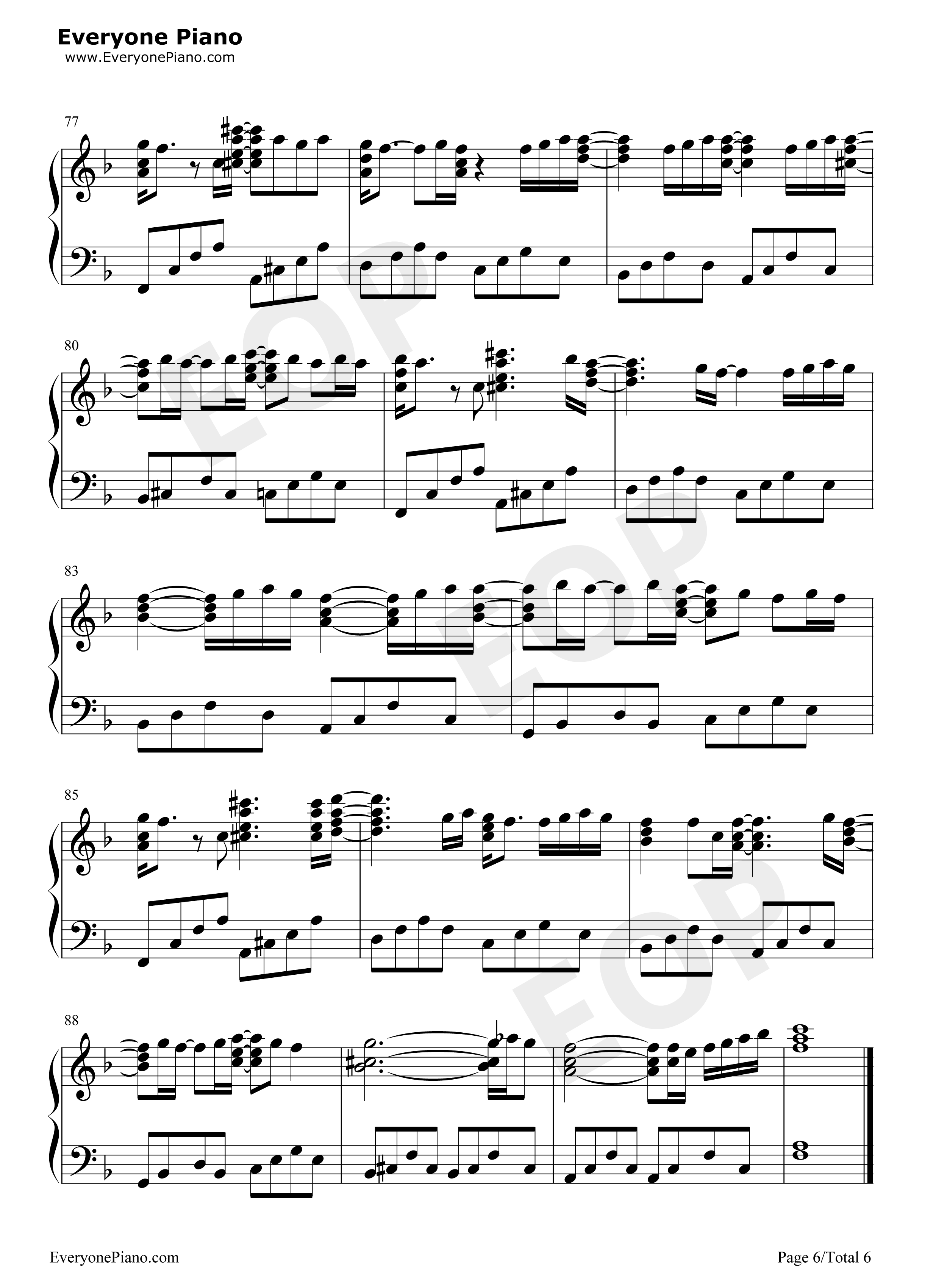 Like_a_star_in_the_night钢琴谱_仓木麻衣