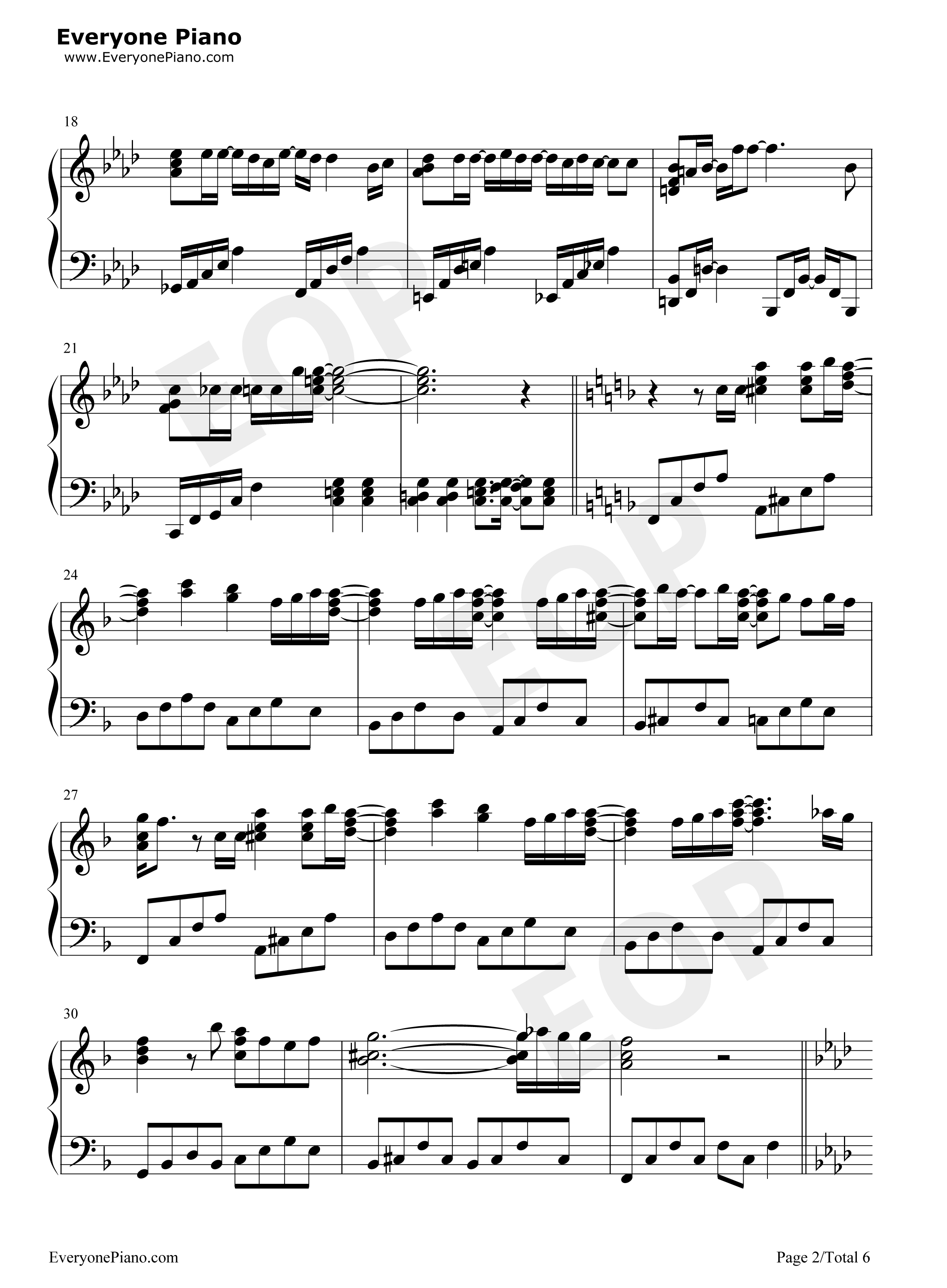 Like_a_star_in_the_night钢琴谱_仓木麻衣