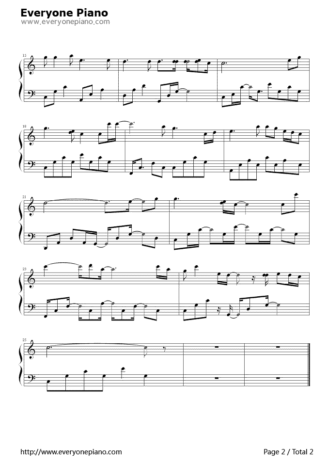 掌声响起来钢琴谱_凤飞飞