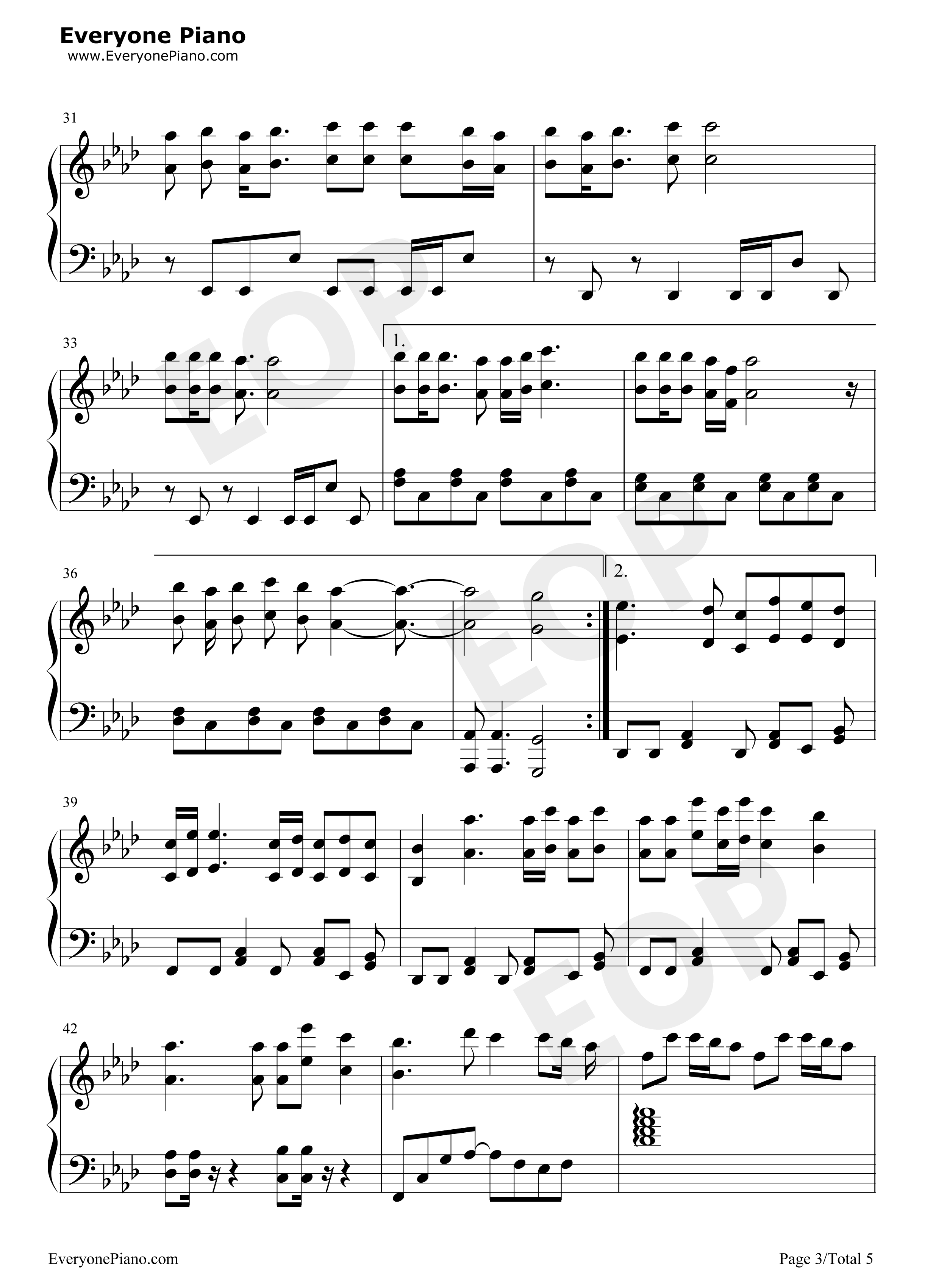 Prisoner_Of_Love钢琴谱_宇多田光_宇多田ヒカル