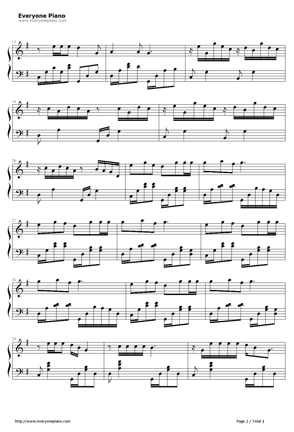 Spring_I_Love_You钢琴谱_Big_Baby_Driver