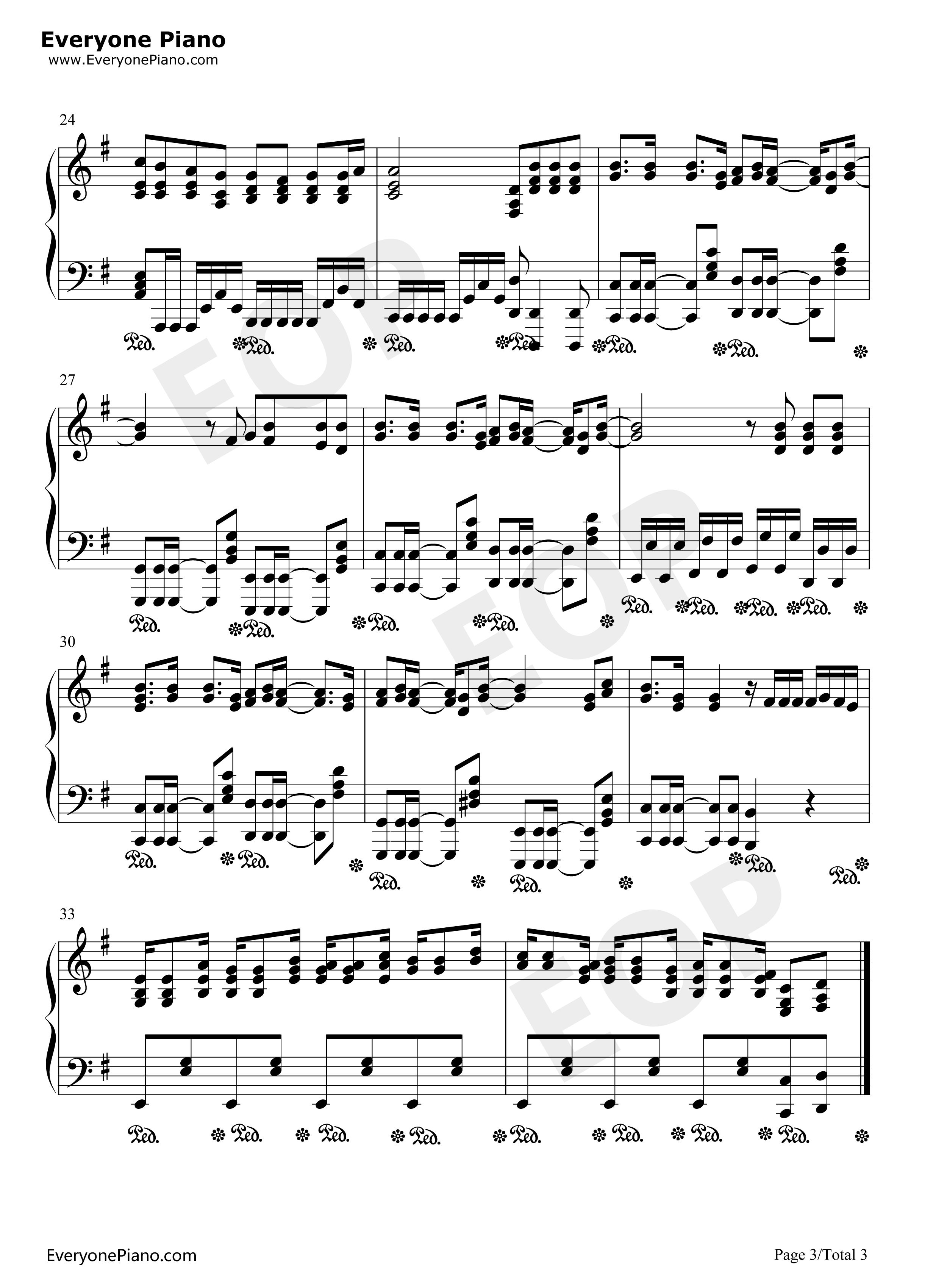 No_Thank_you!_钢琴谱_放课後ティータイム