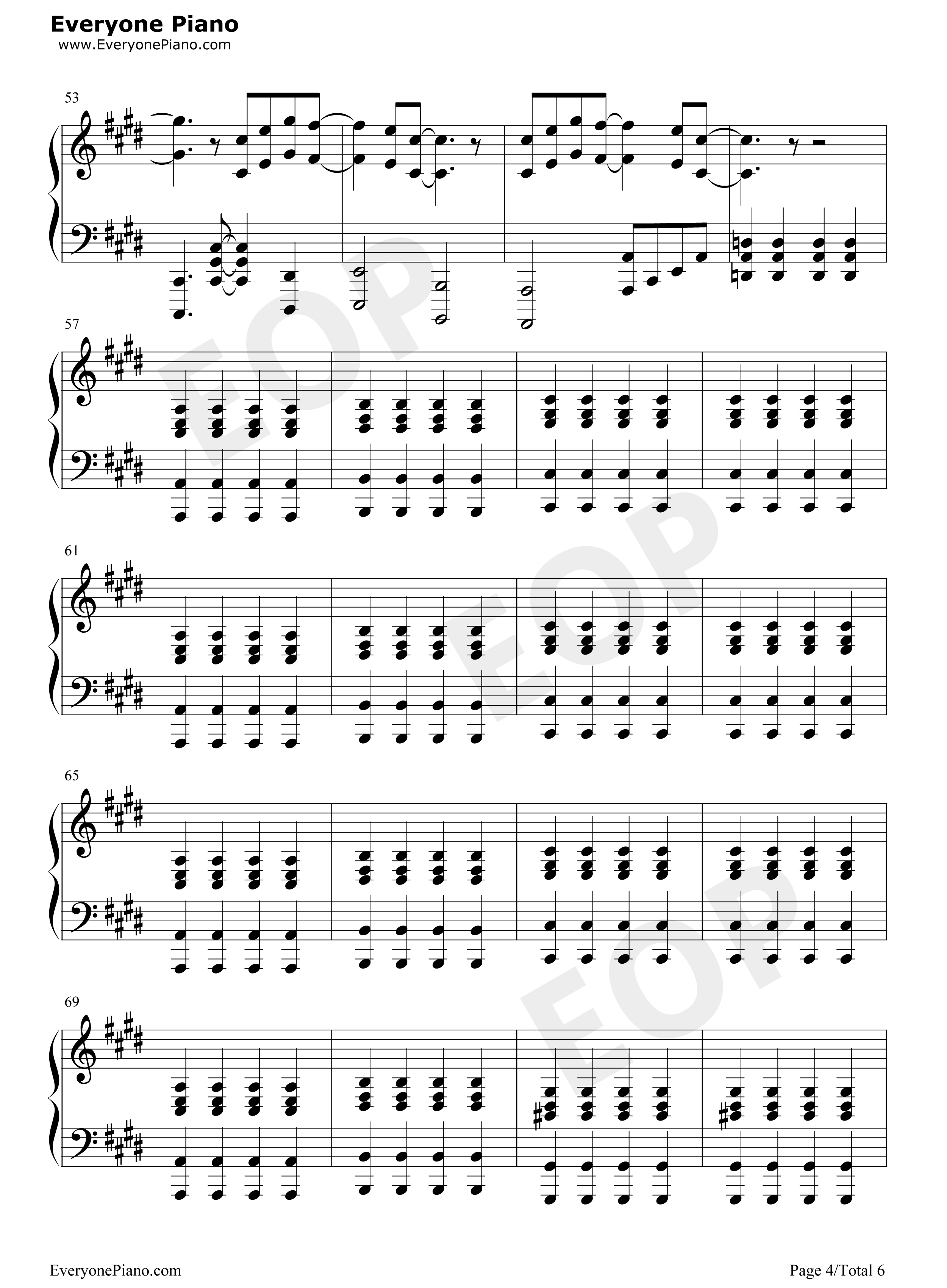 My_Life_钢琴谱_50_Cent_Feat._Eminem_&_Adam_Levine