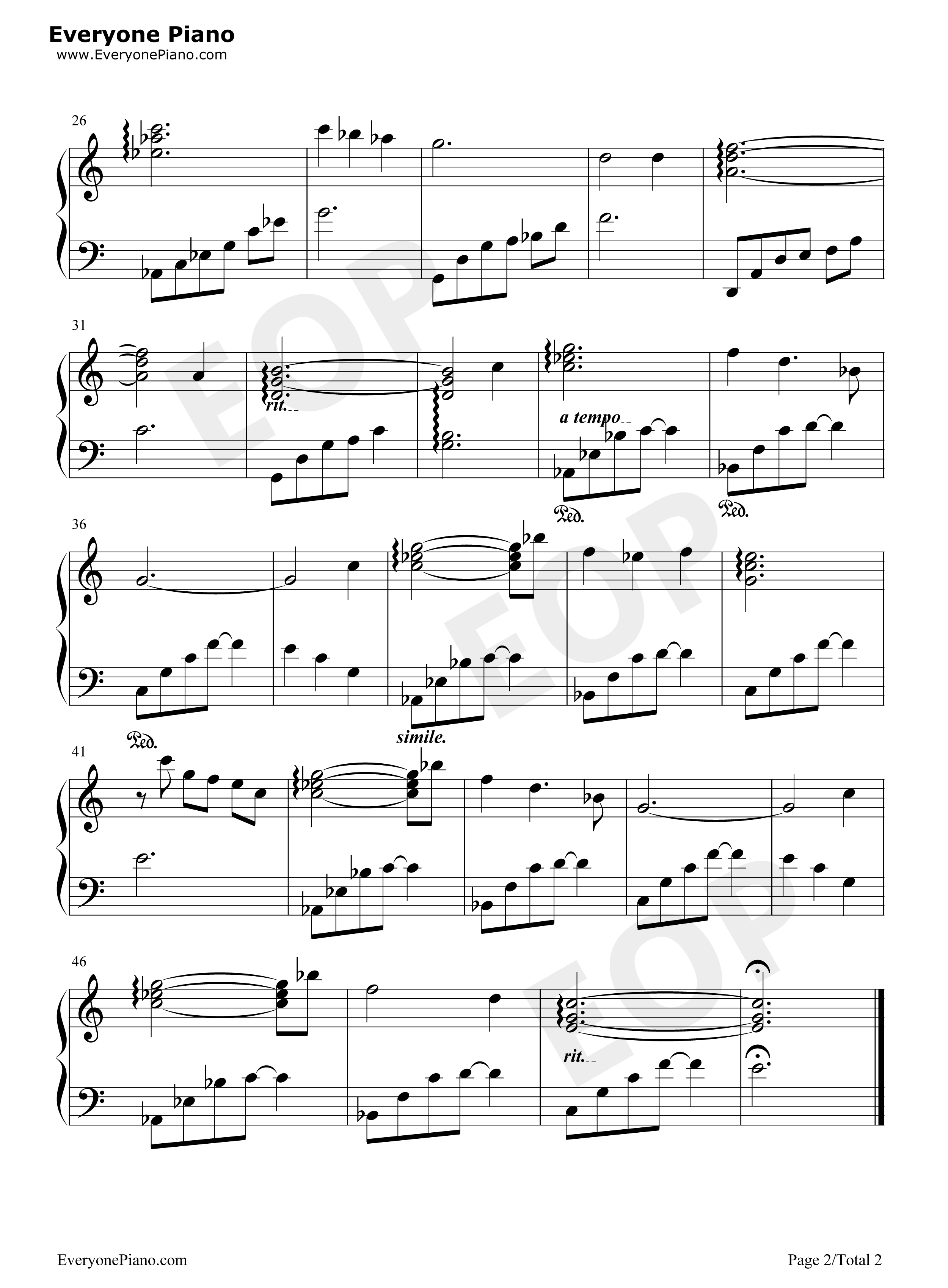 敏感的苹果钢琴谱_ALMA