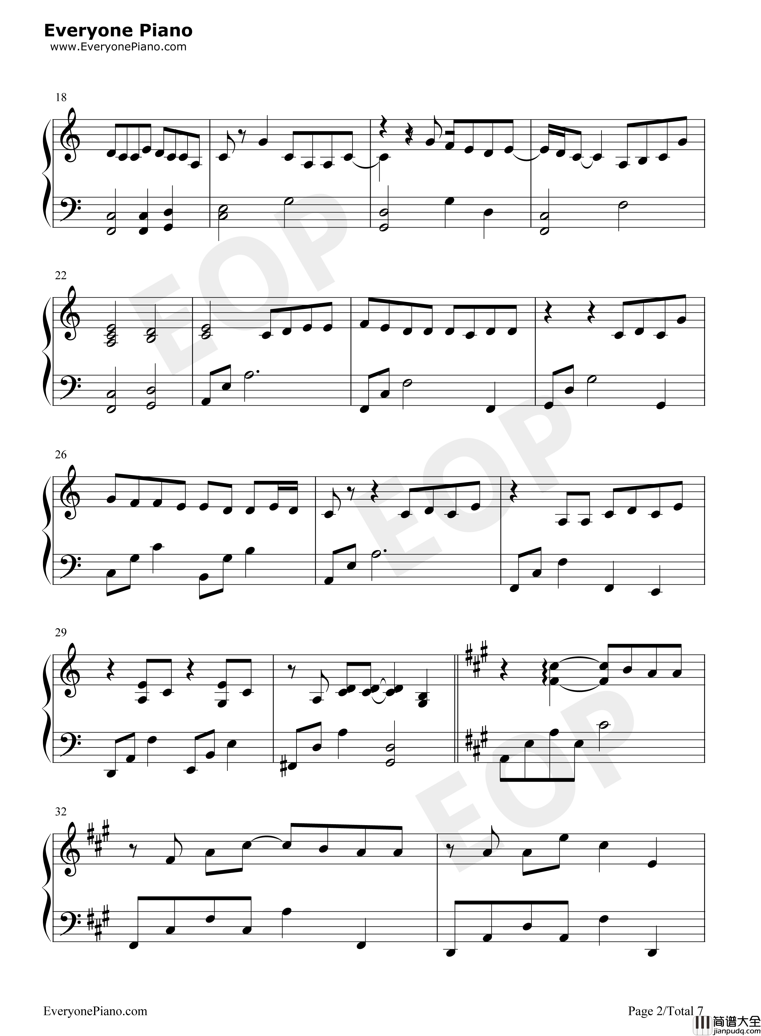 Eternally钢琴谱_宇多田光__宇多田ヒカル