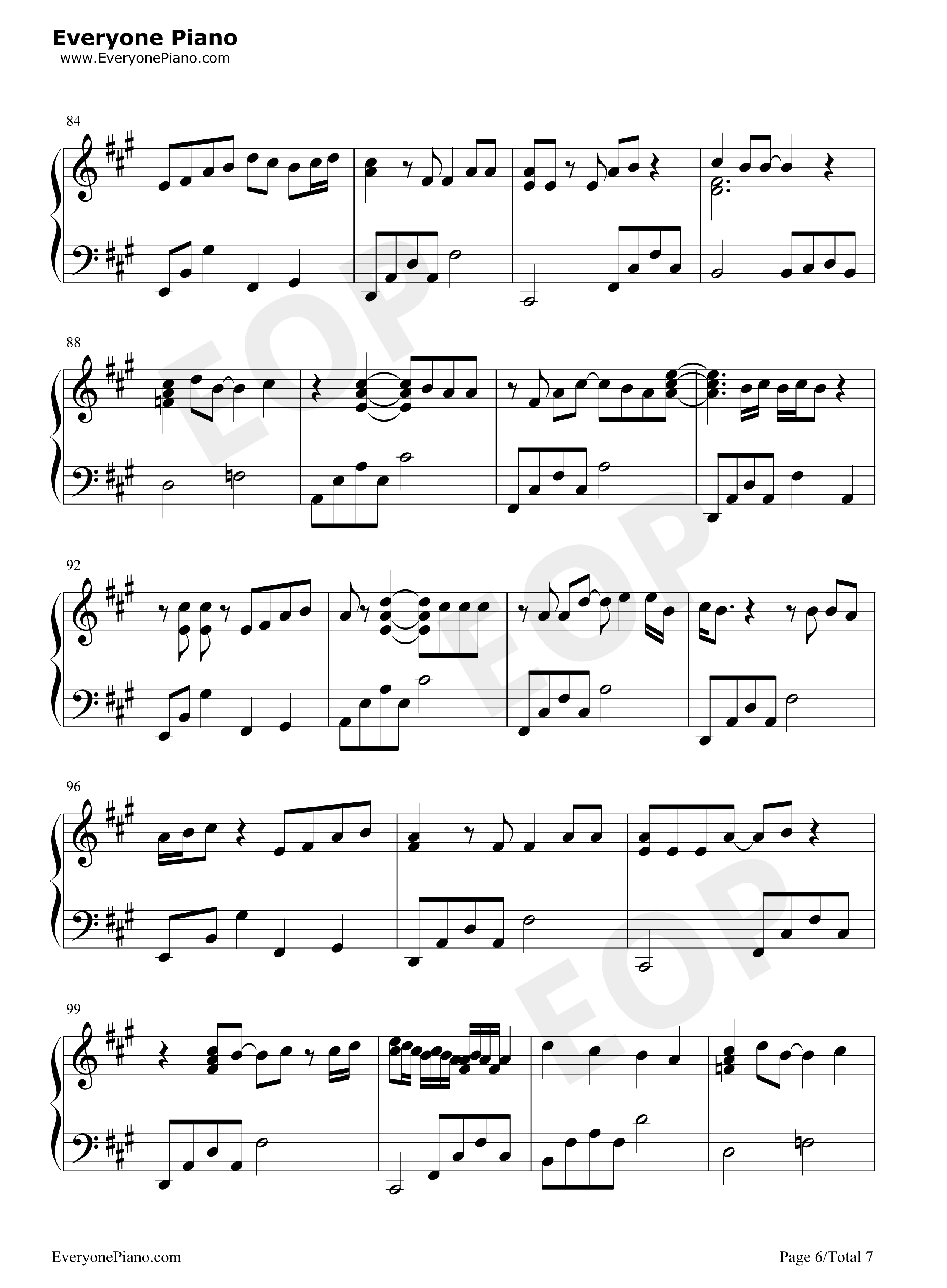 Eternally钢琴谱_宇多田光__宇多田ヒカル