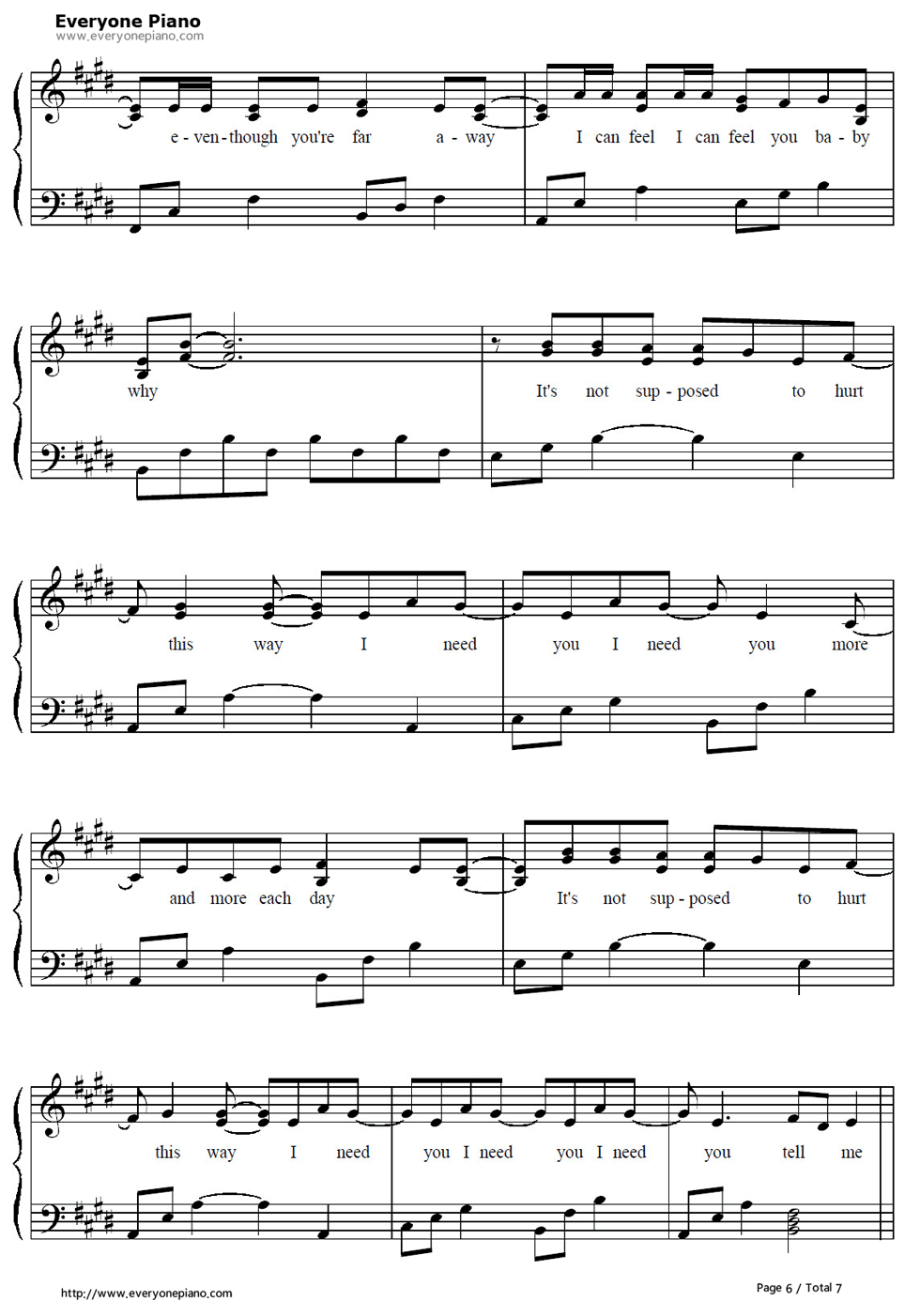 Why钢琴谱_艾薇儿