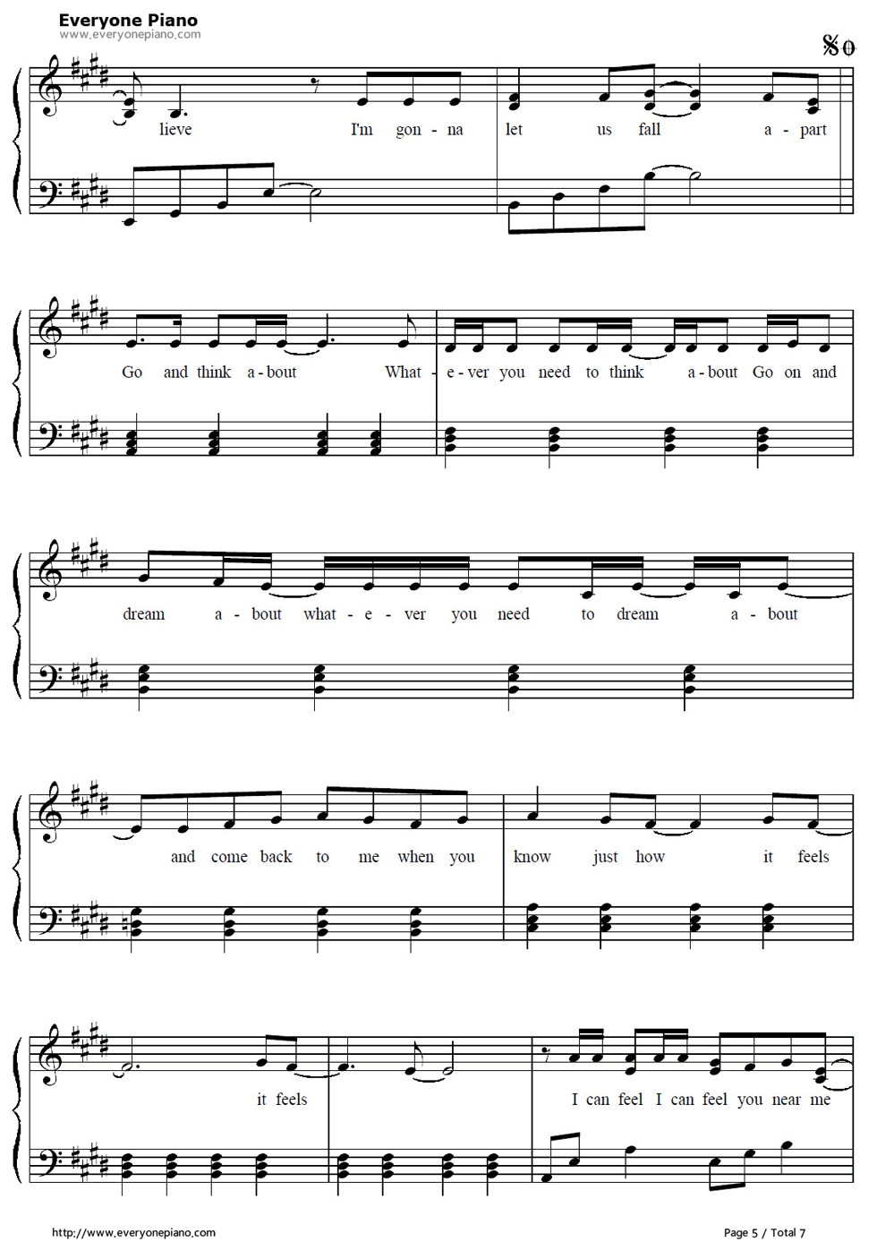 Why钢琴谱_艾薇儿