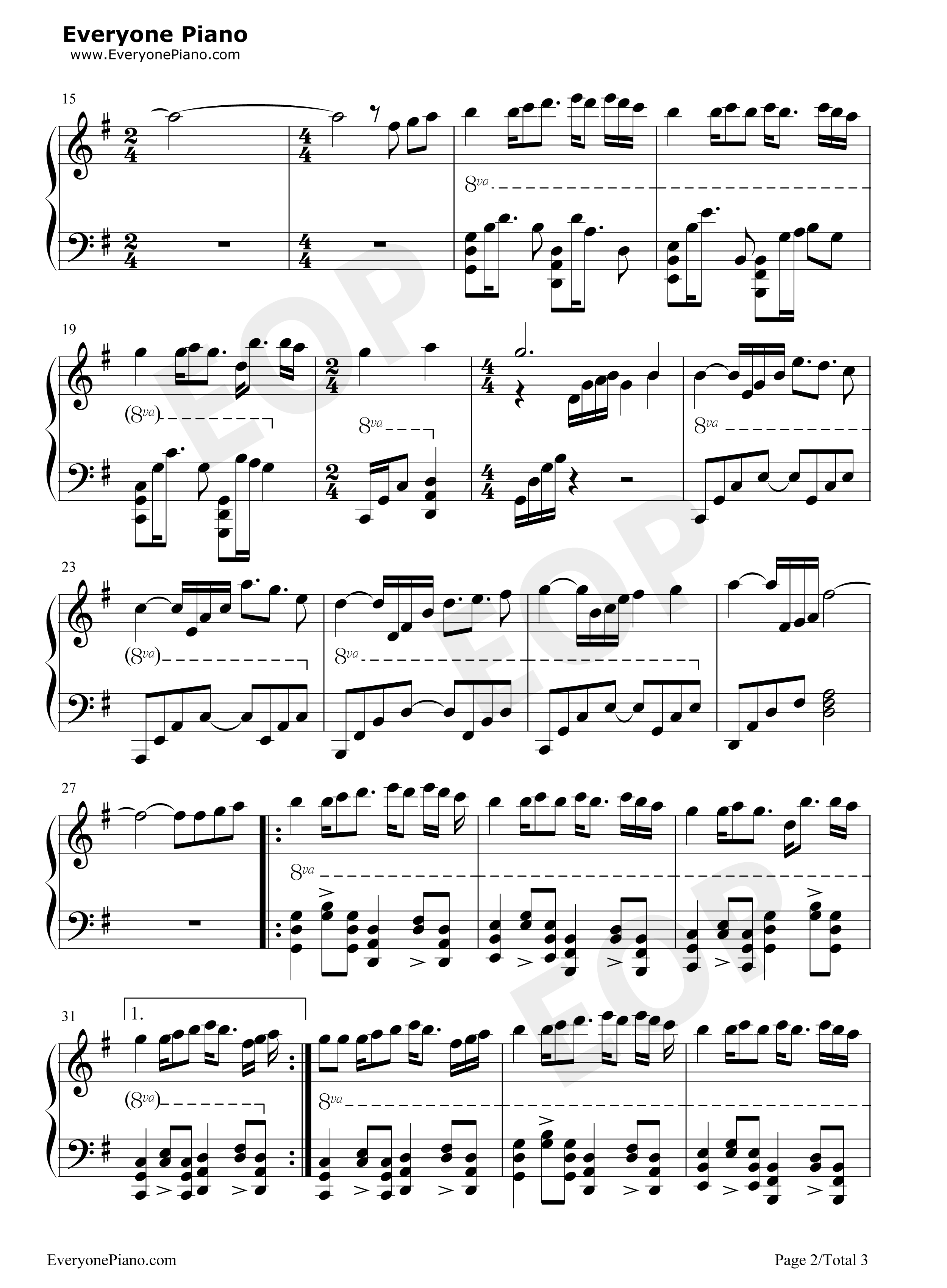 さらば、思い出の場所（别了充满回忆的地方）钢琴谱_初音未来