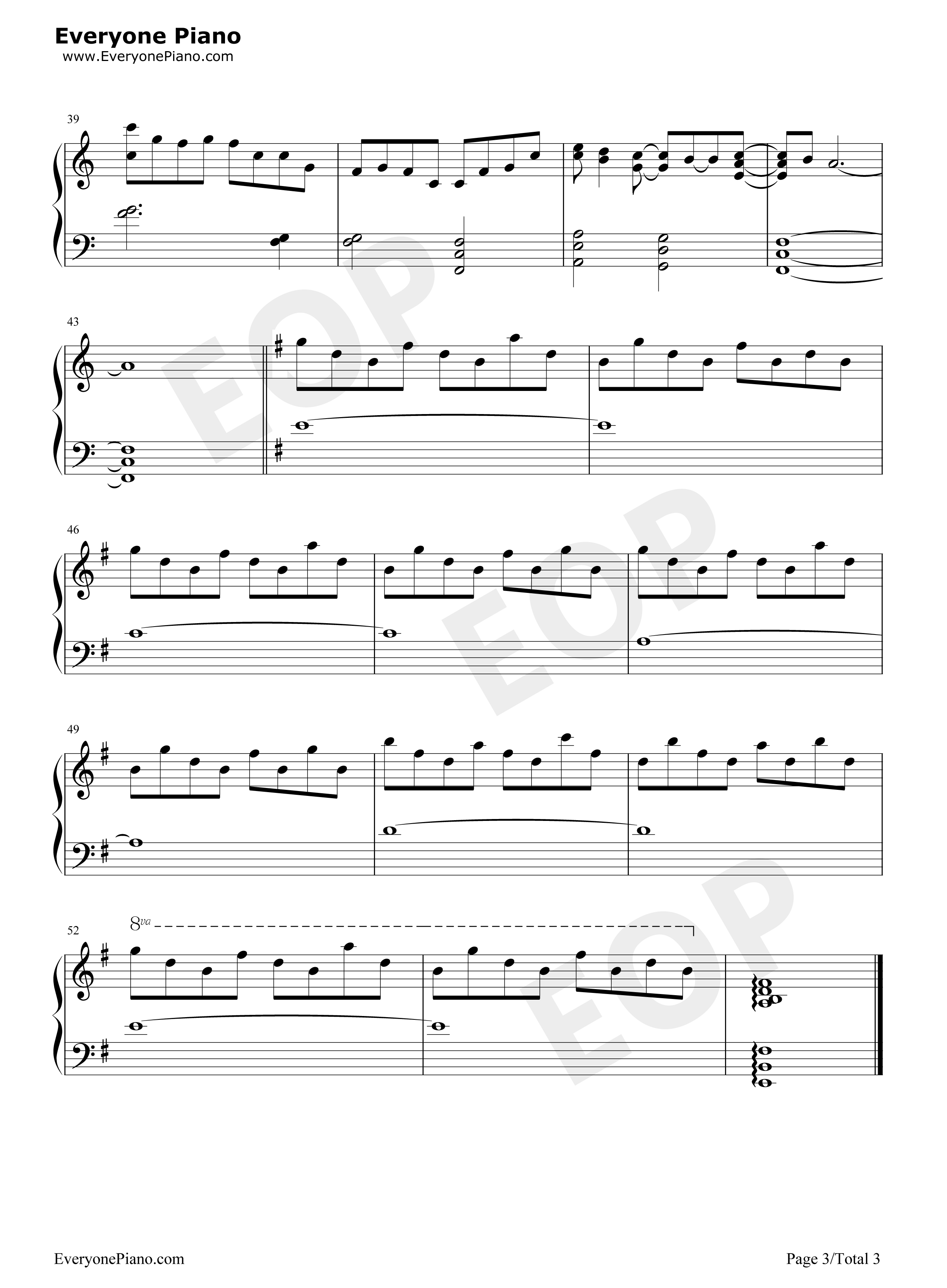 约会大作战（date_a_live）第九话插曲钢琴谱_坂部刚