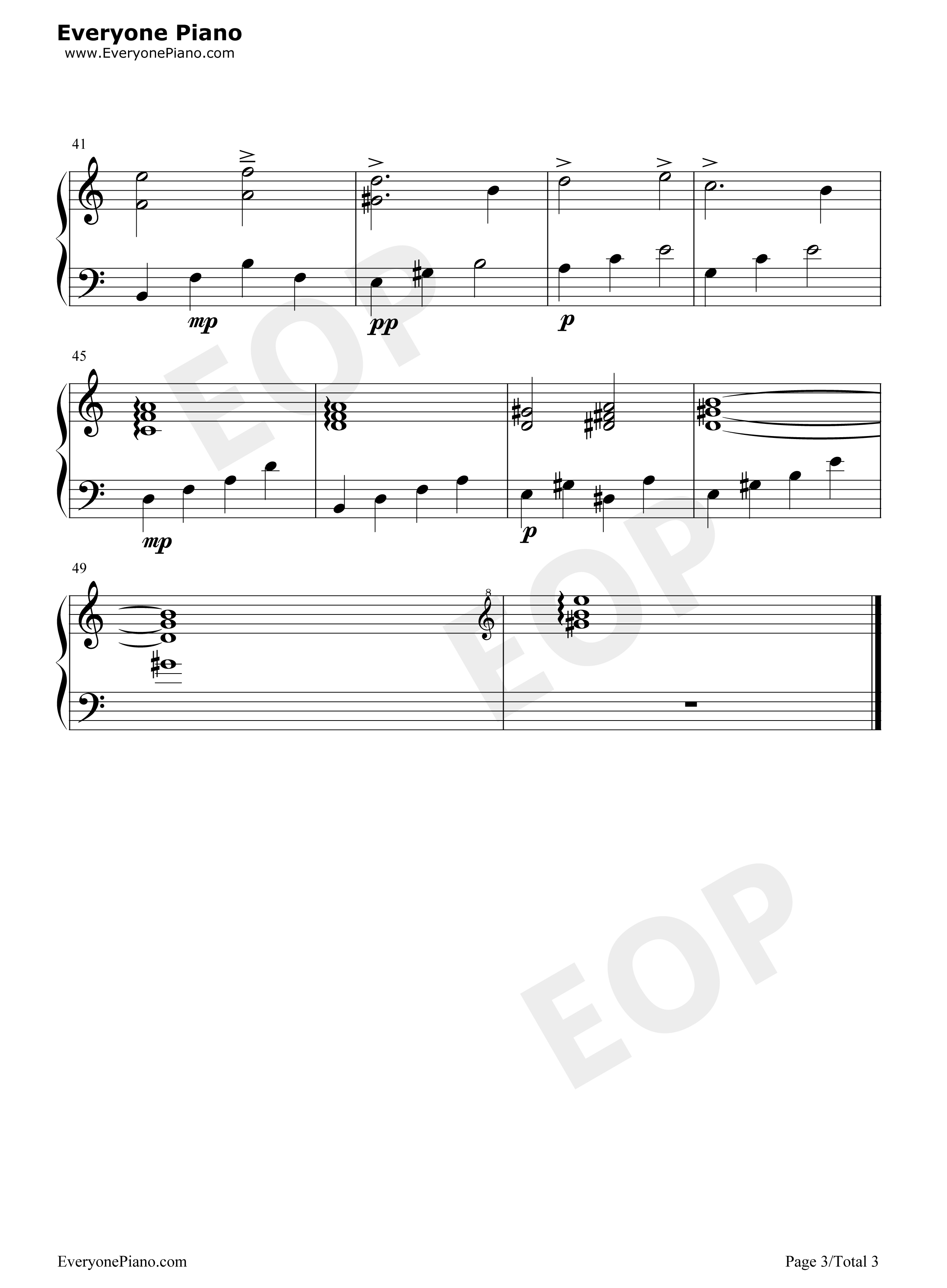 洒落的水滴钢琴谱_未知