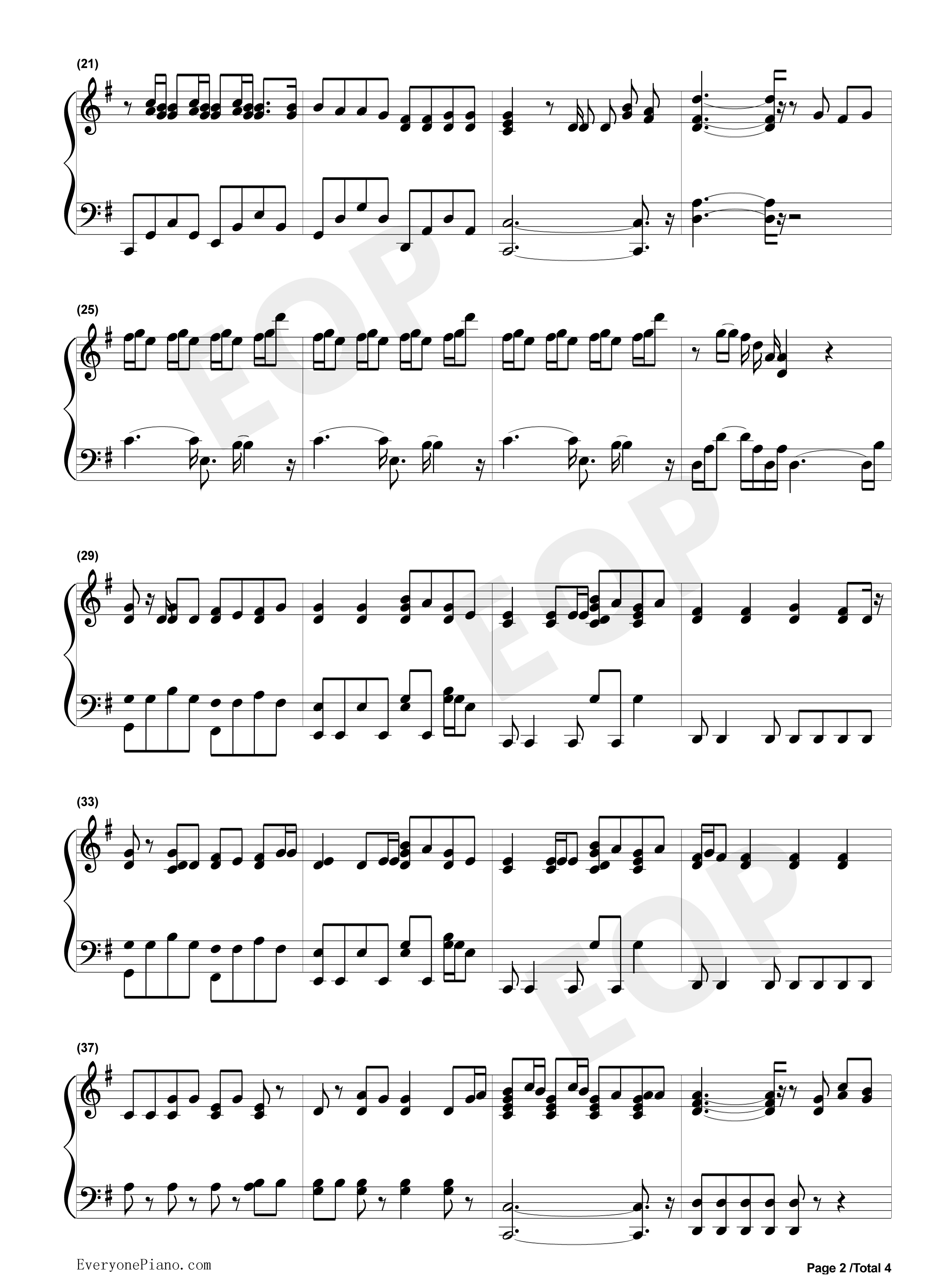 When_You're_Gone钢琴谱_艾薇儿__Avril_Lavigne