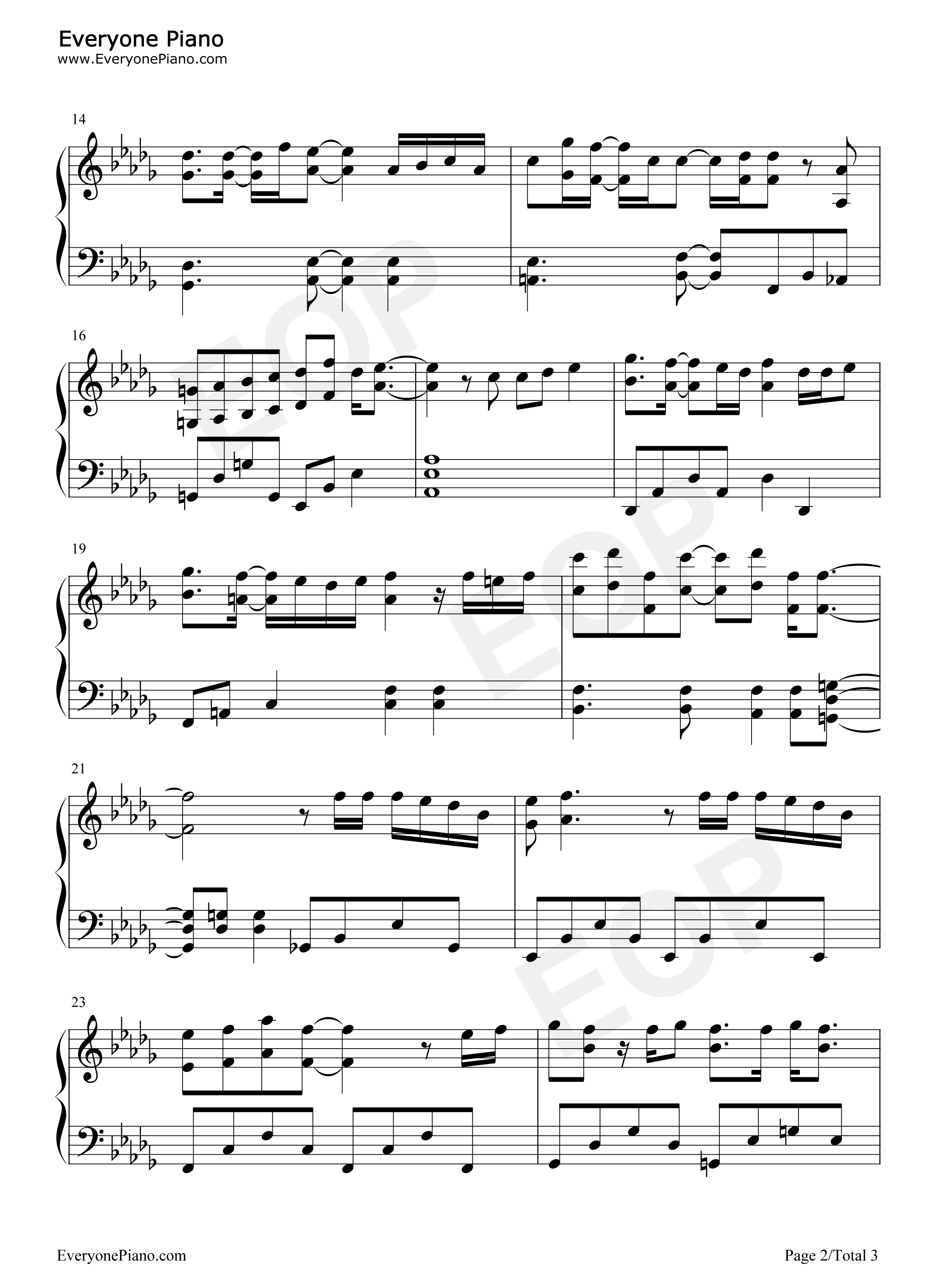 永遠钢琴谱_Mr.Children