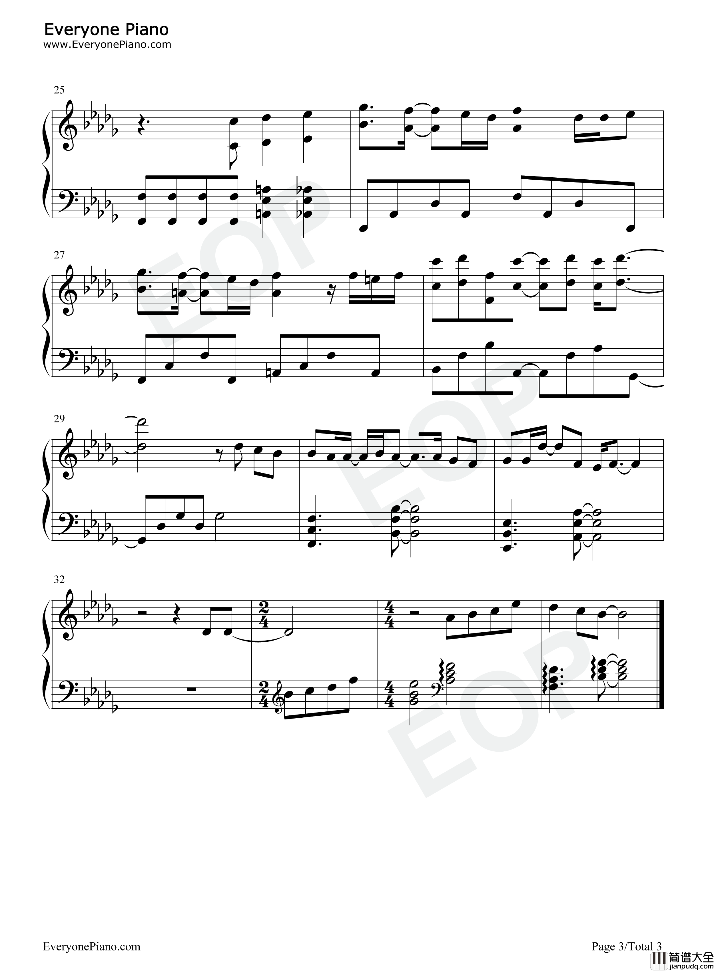 永遠钢琴谱_Mr.Children