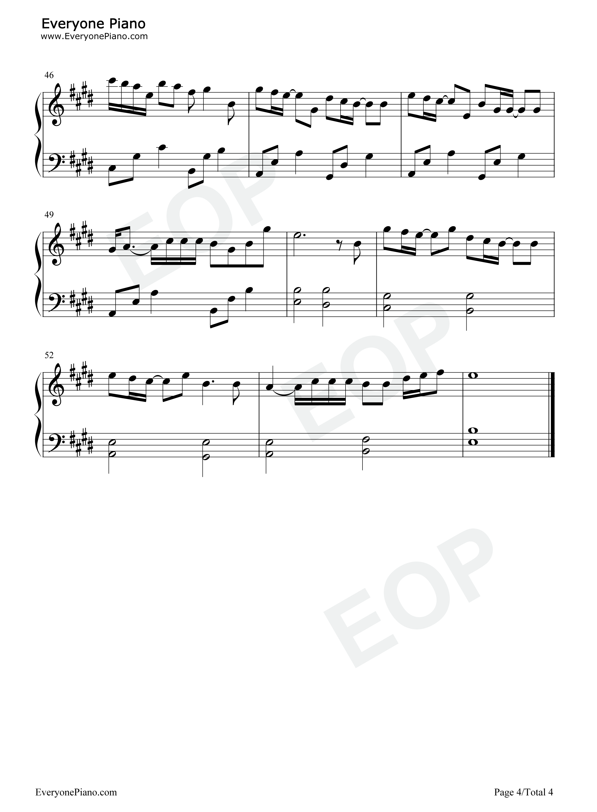 情意结钢琴谱_陈慧娴