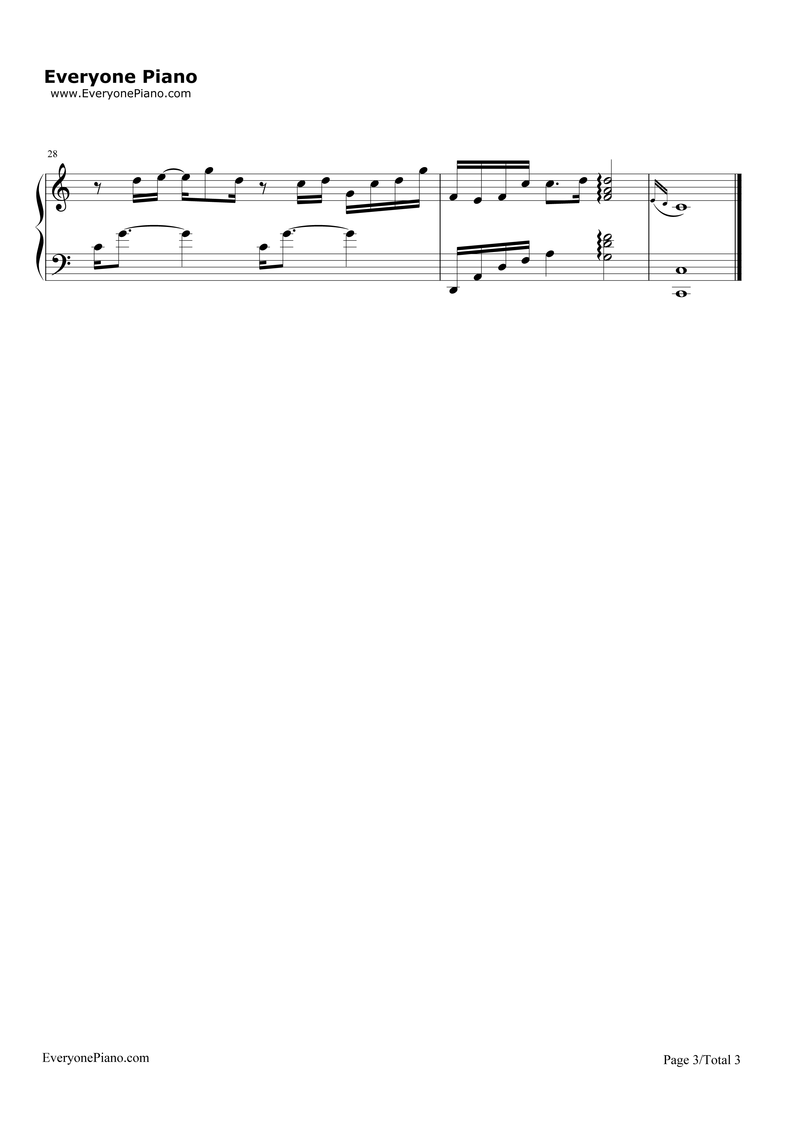 原谅我钢琴谱_刘德华