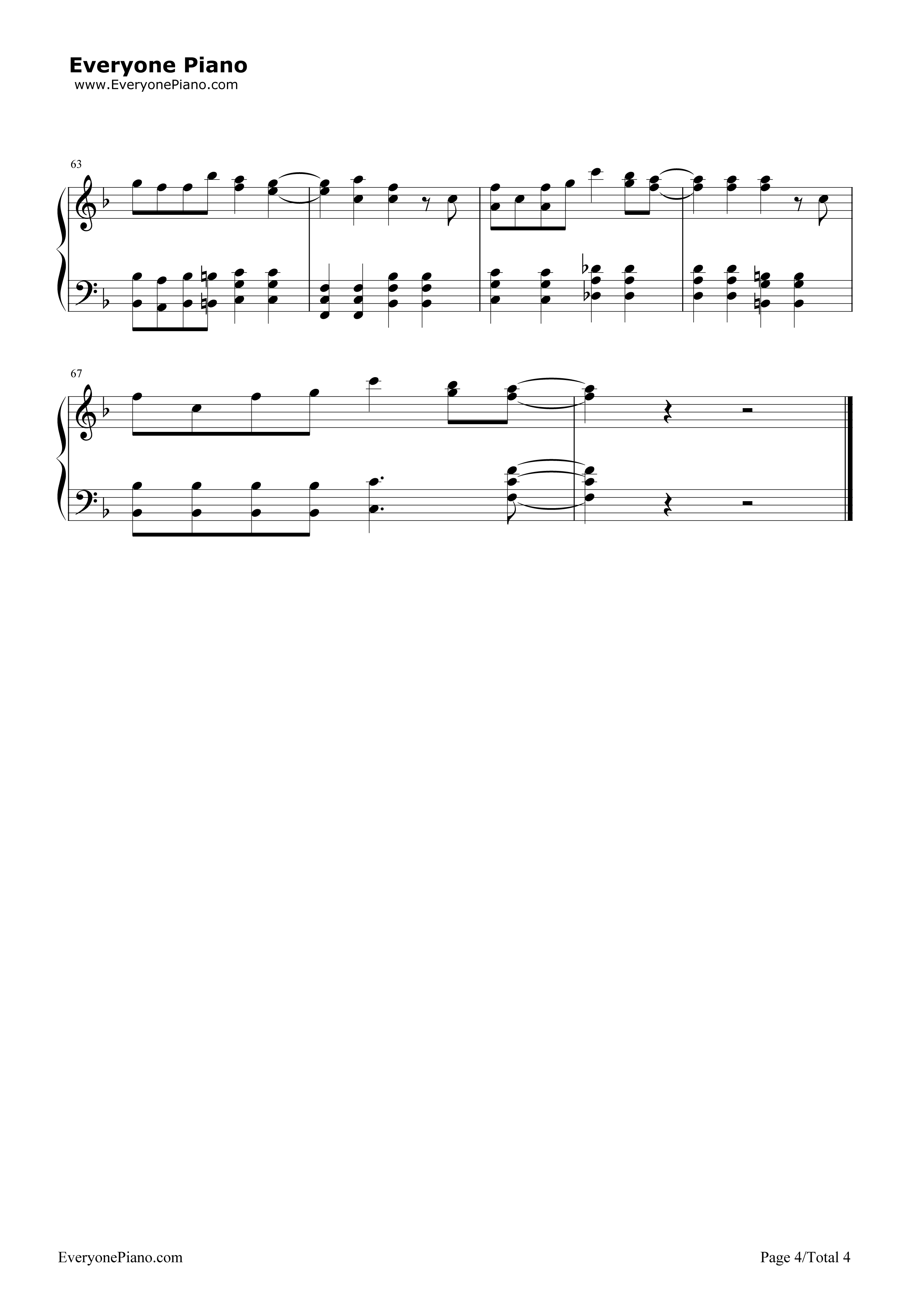 纯真Always钢琴谱_田所梓