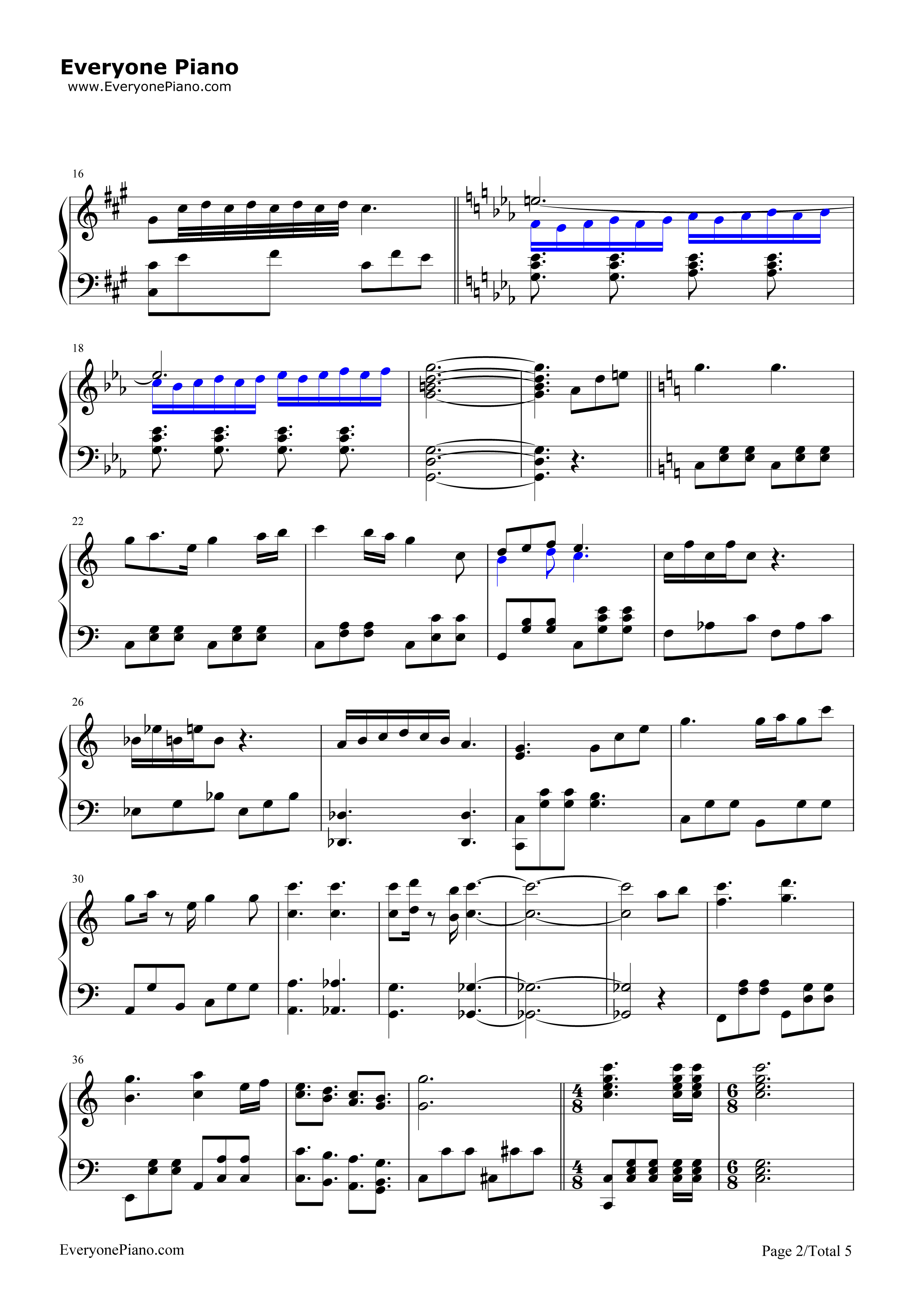 君のスカート丈に首ったけ钢琴谱_川田瑠夏