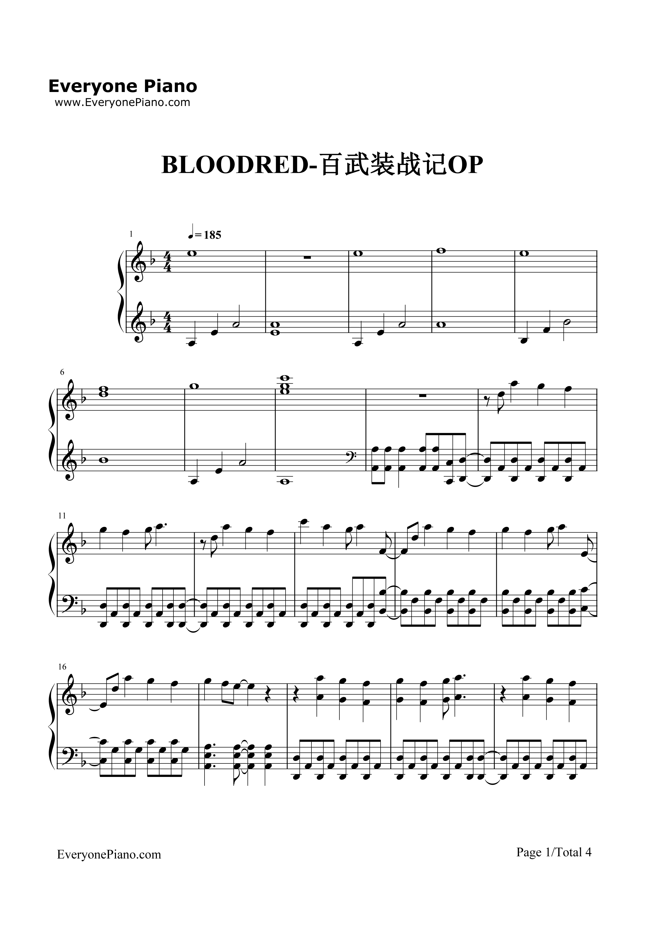 Bloodred钢琴谱_D_Selections