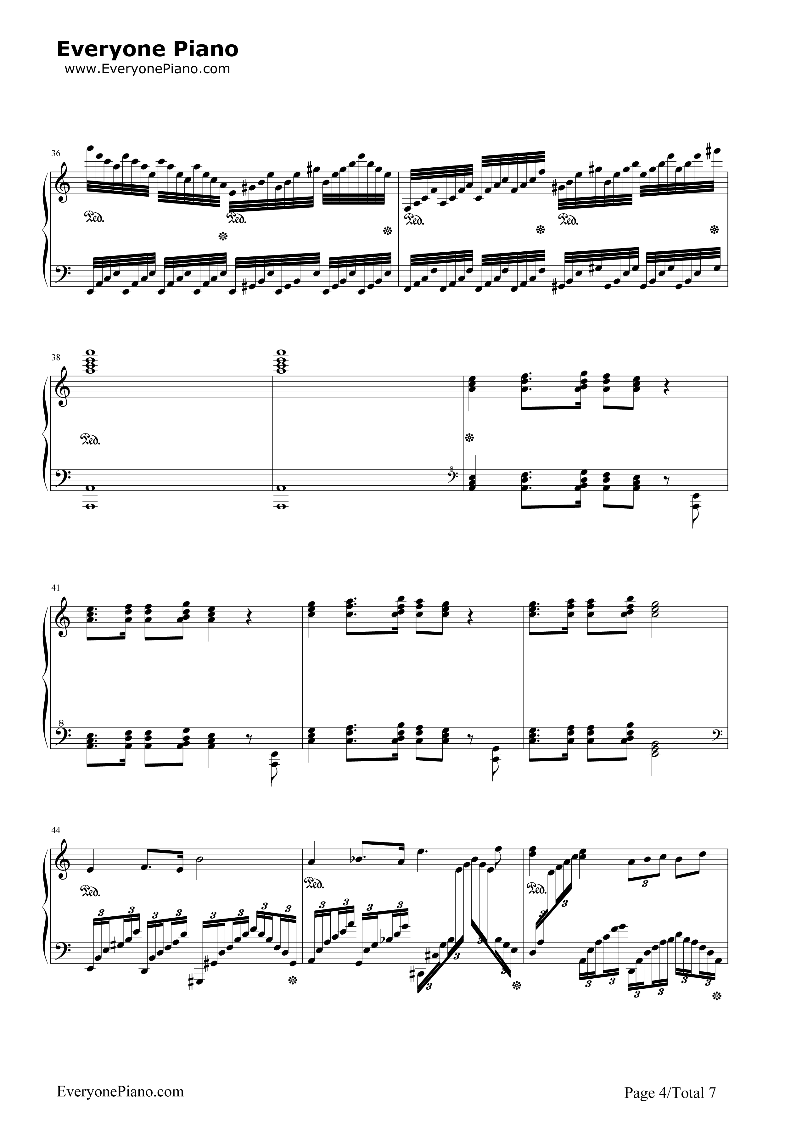 格里格钢琴变奏曲钢琴谱_马克西姆