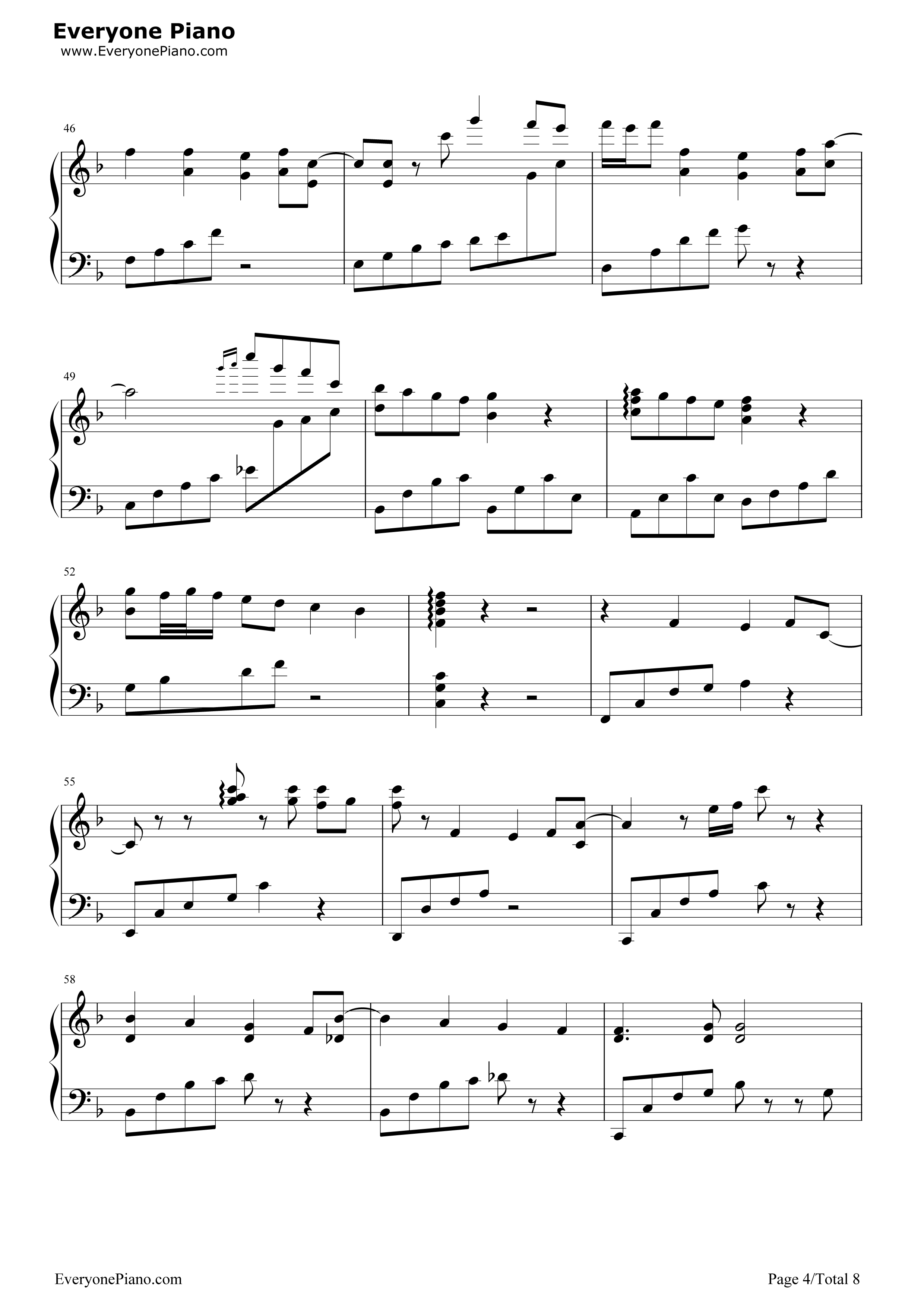 龙猫主题曲钢琴谱_宫崎骏