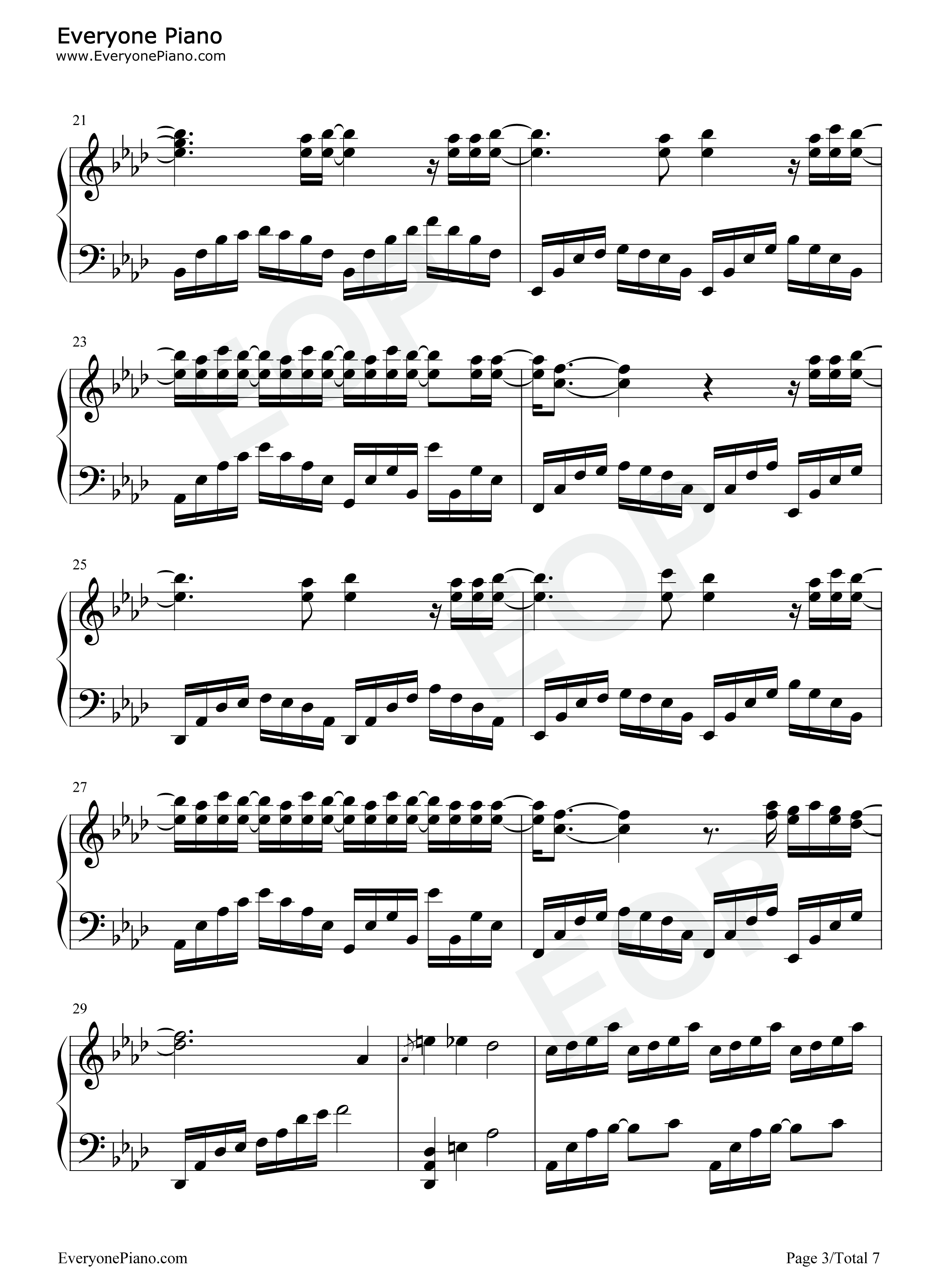 光亮钢琴谱_周深