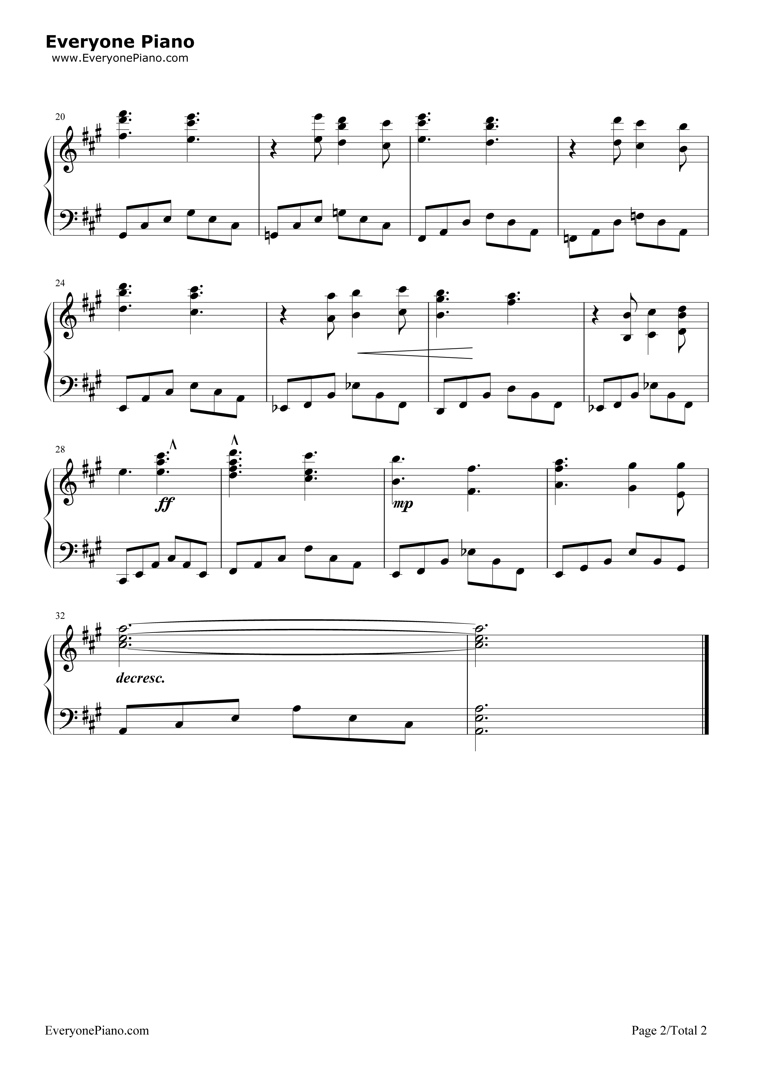 Genius插曲钢琴谱_野见祐二