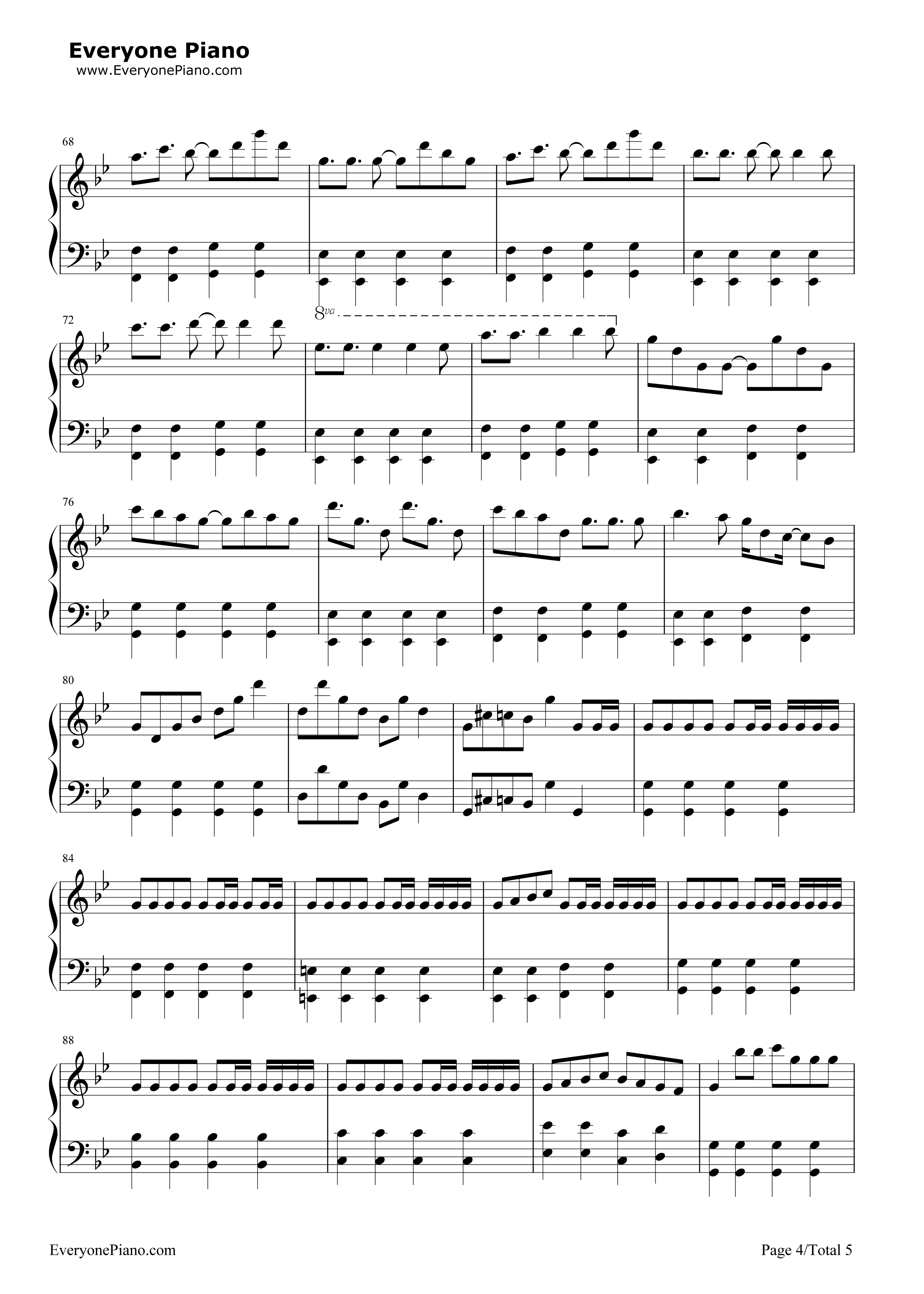 威風堂々钢琴谱_梅とら