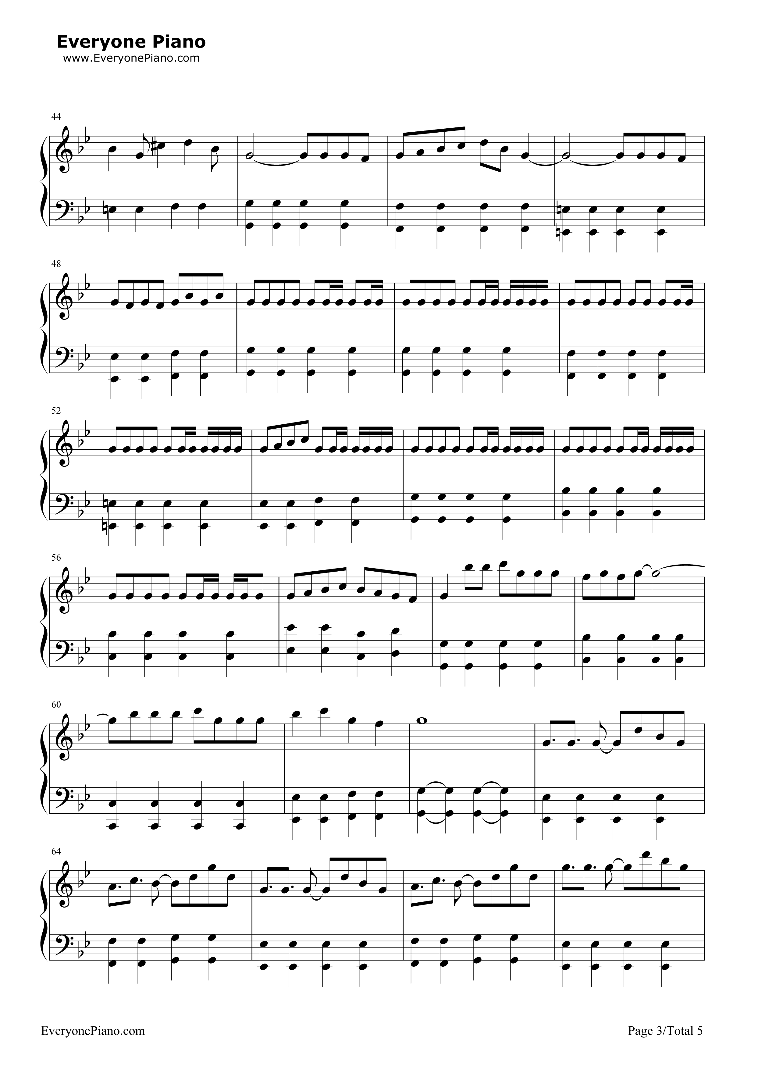 威風堂々钢琴谱_梅とら