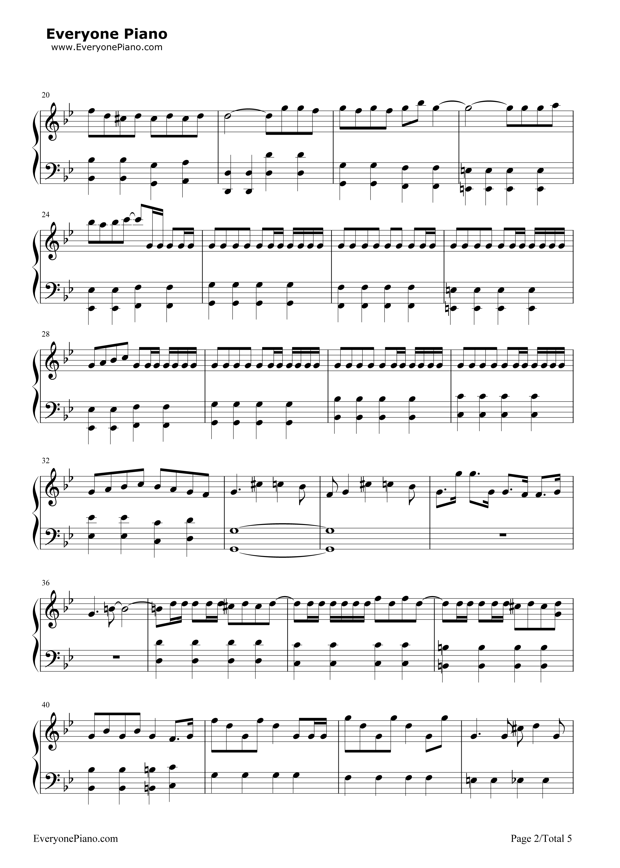 威風堂々钢琴谱_梅とら