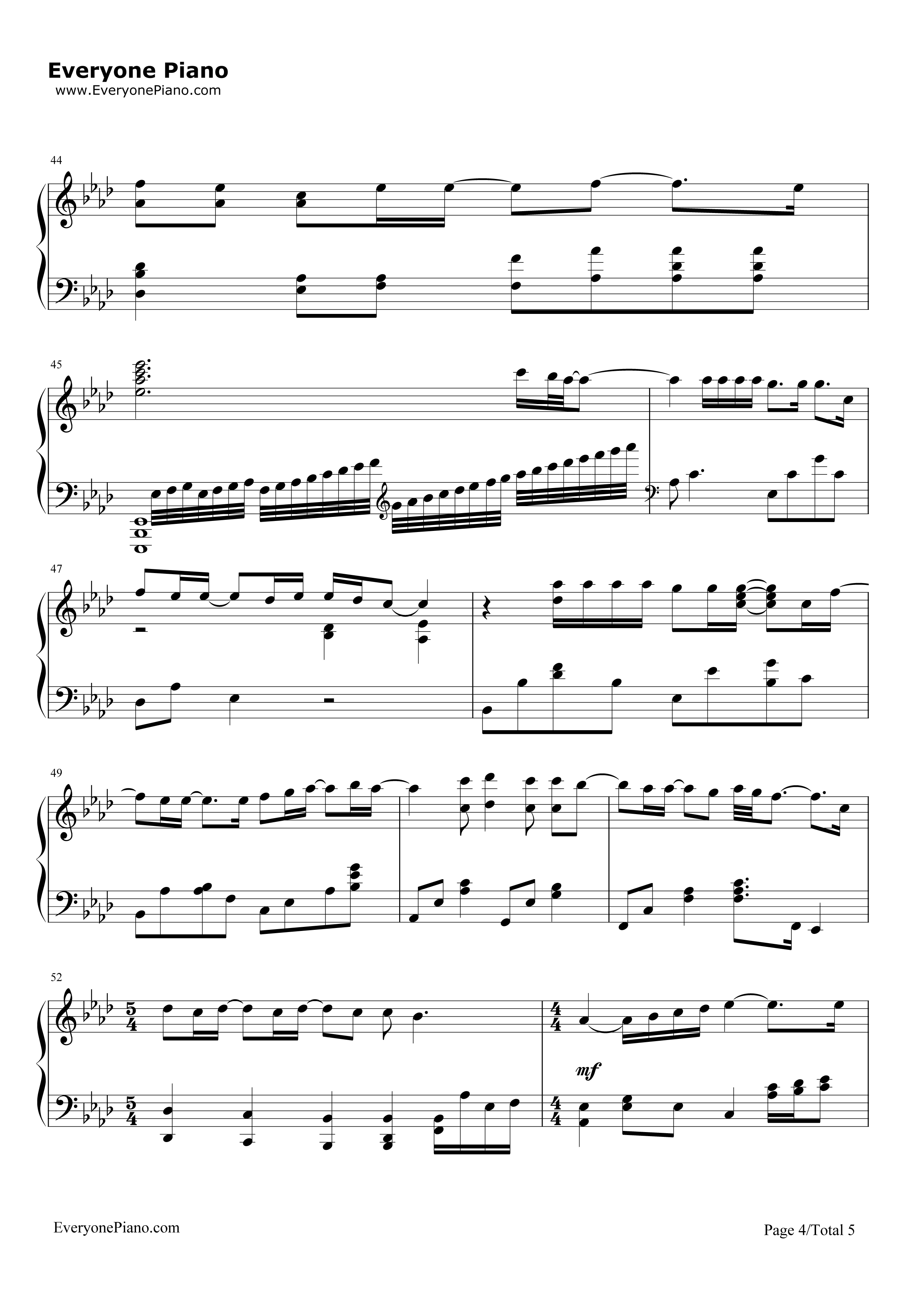 There_You'll_Be钢琴谱_Faith_Hill