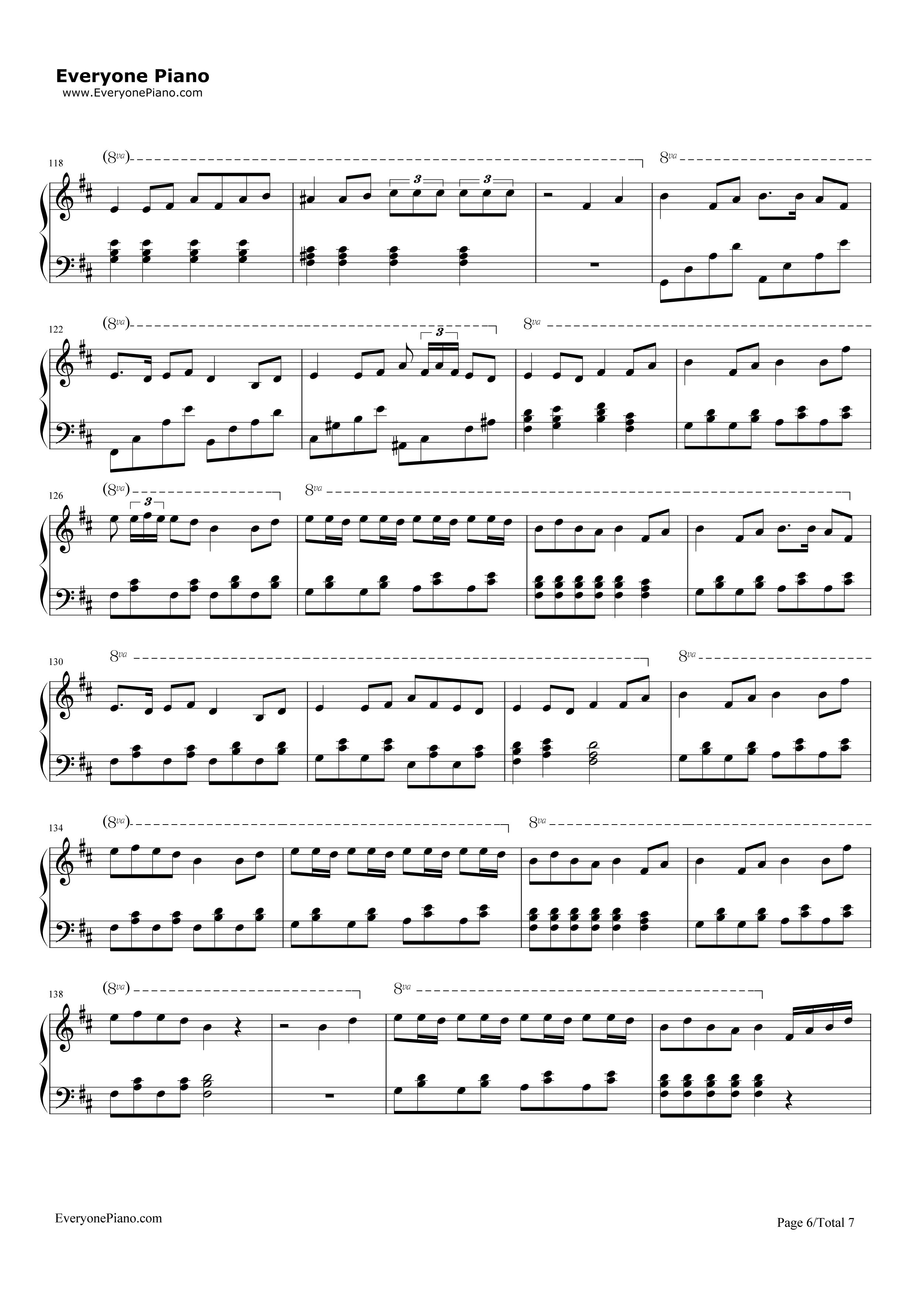 六兆年と一夜物語钢琴谱_Kemu