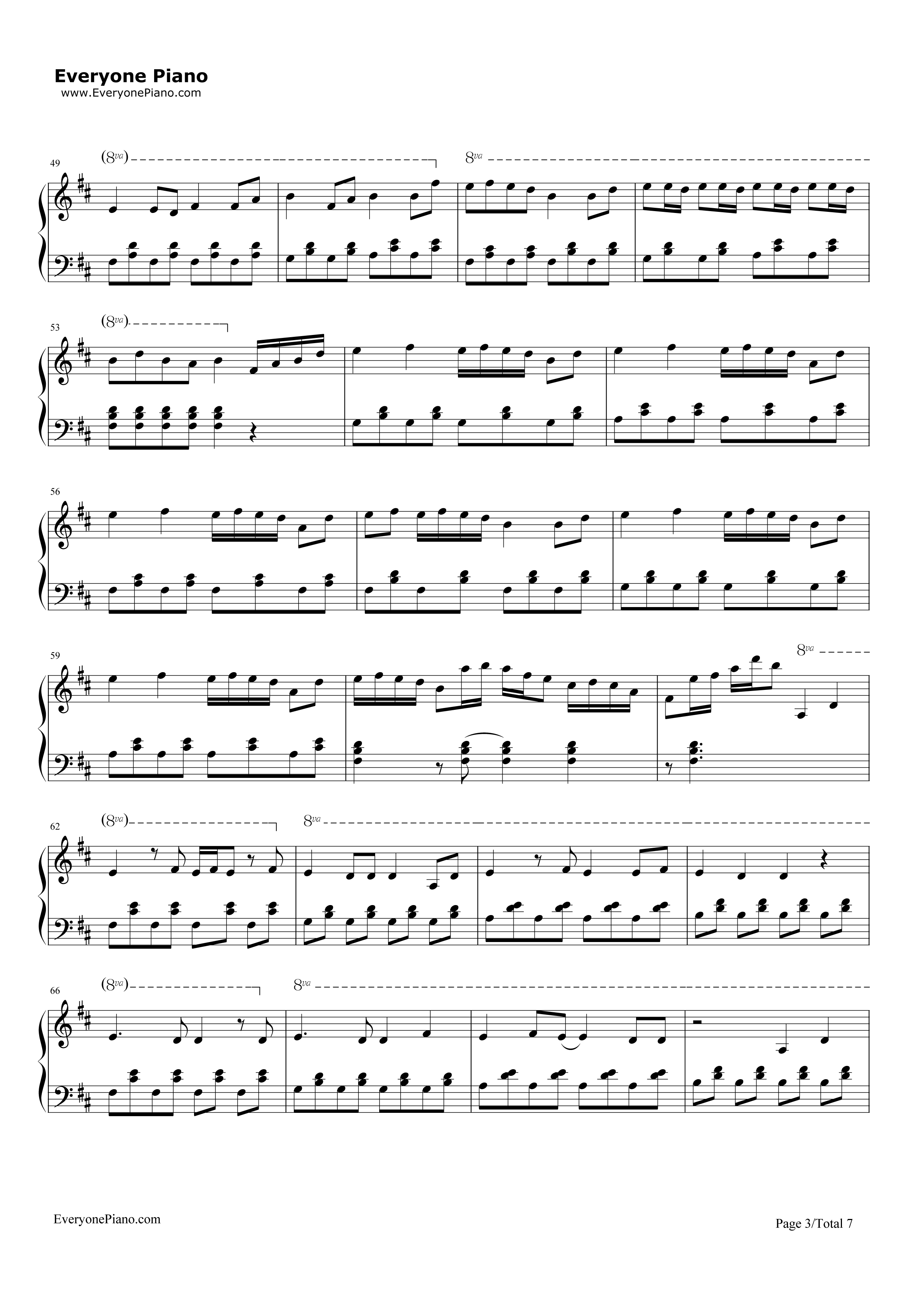 六兆年と一夜物語钢琴谱_Kemu