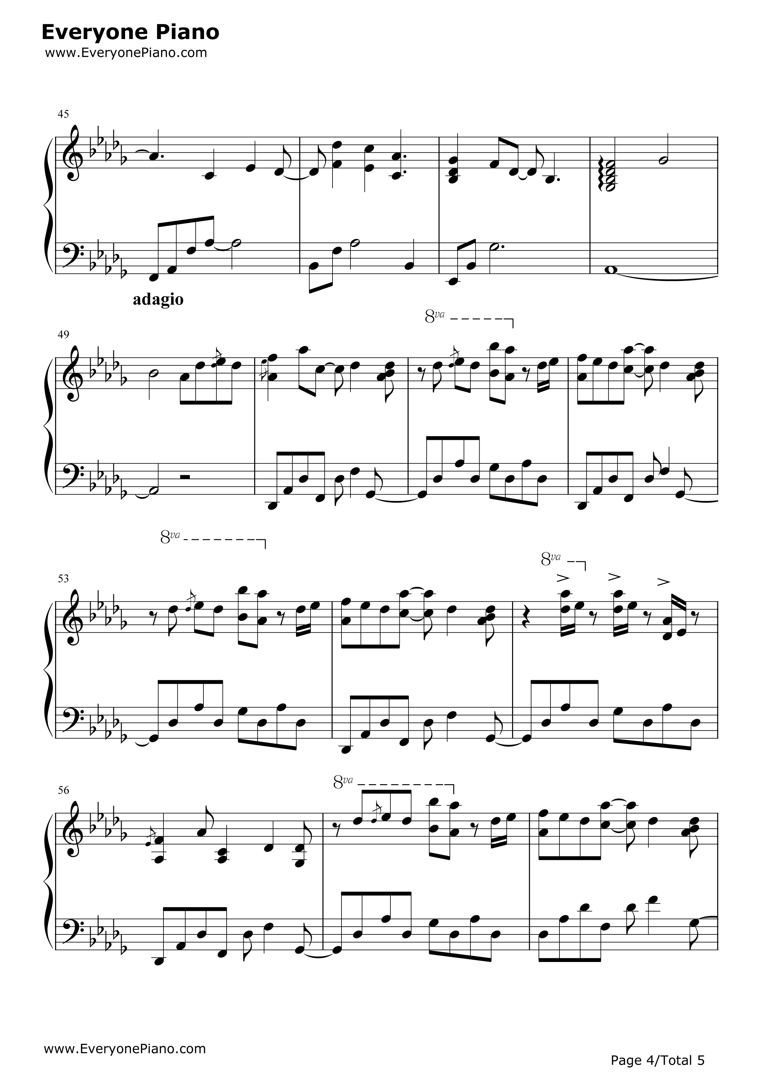 maybe钢琴谱_李闰珉