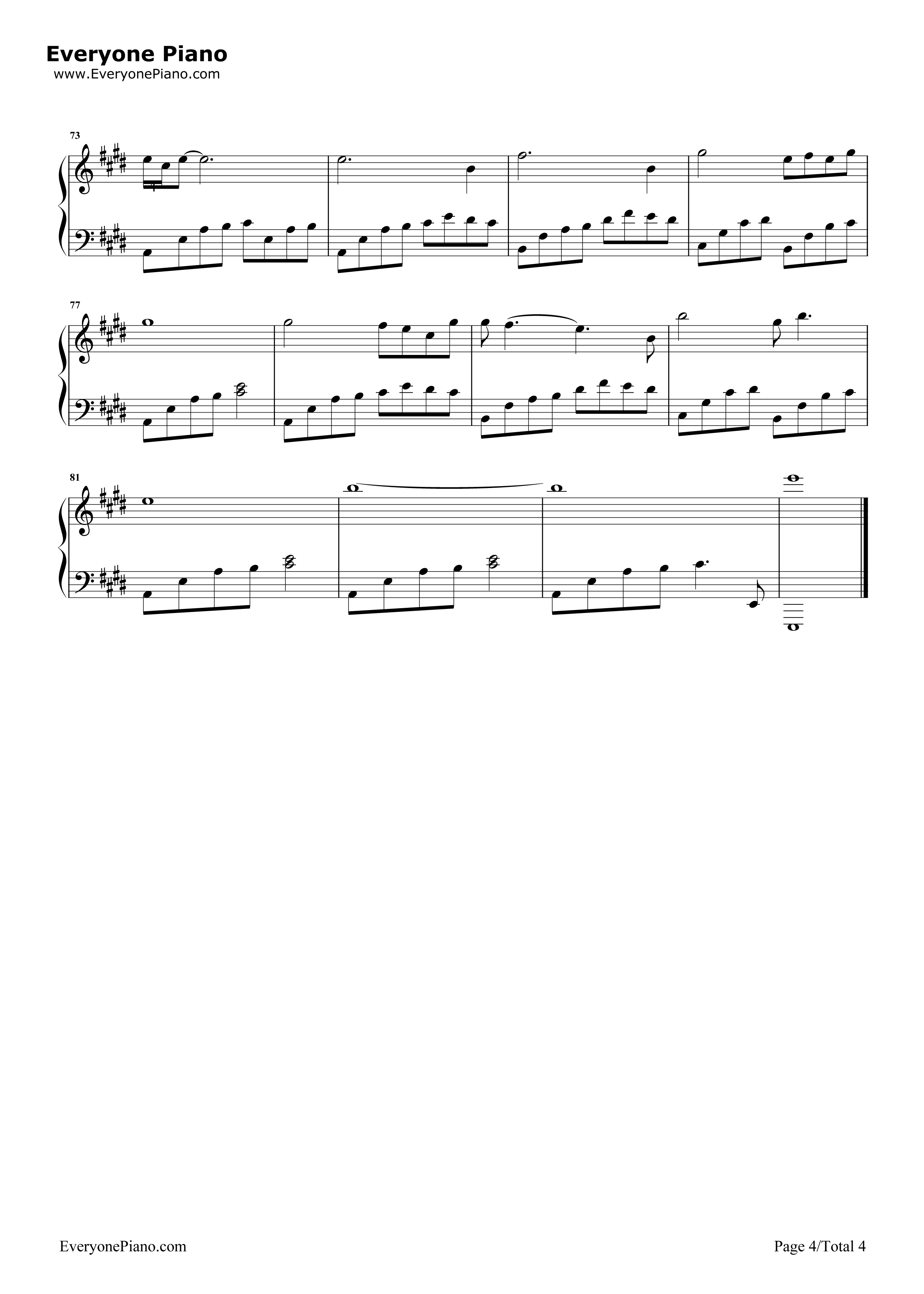 我为你歌唱When_It's_Lonely钢琴谱_曲婉婷