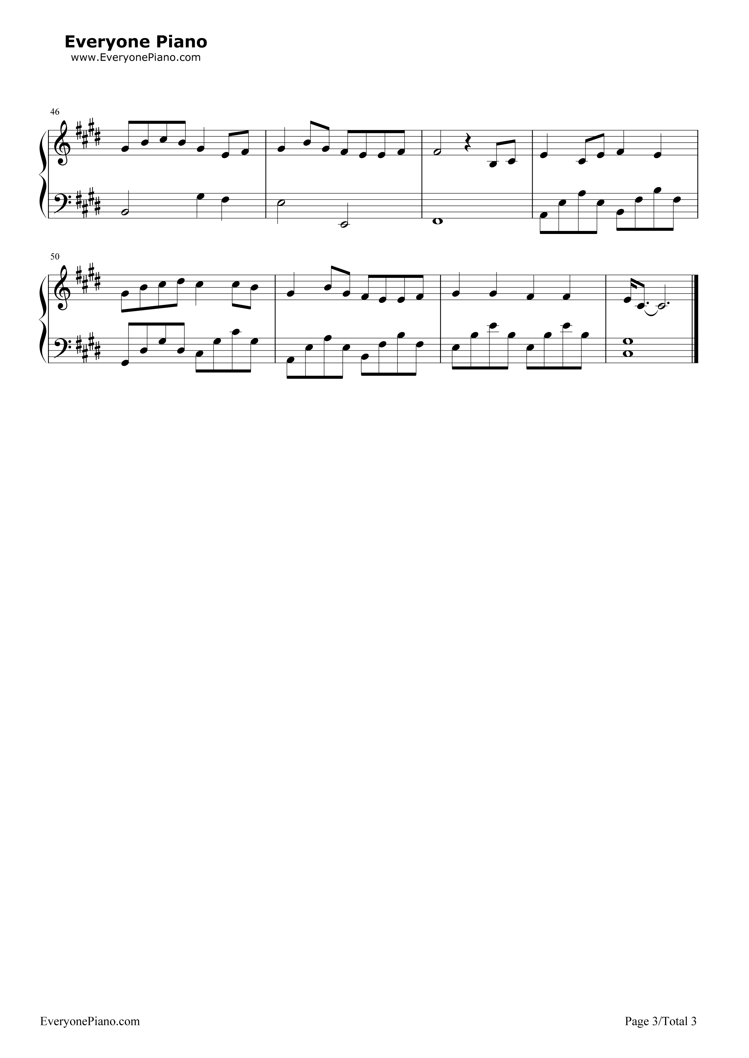 缘份一道桥钢琴谱_王力宏_谭维维