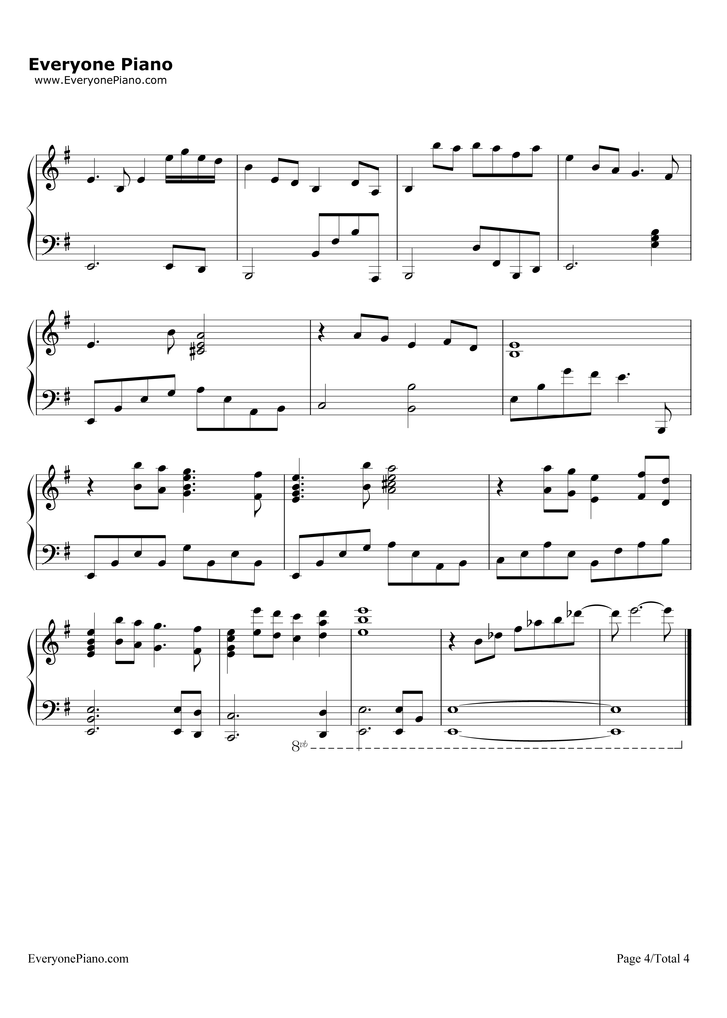 _铁血丹心_完美演奏版钢琴谱_罗文__甄妮