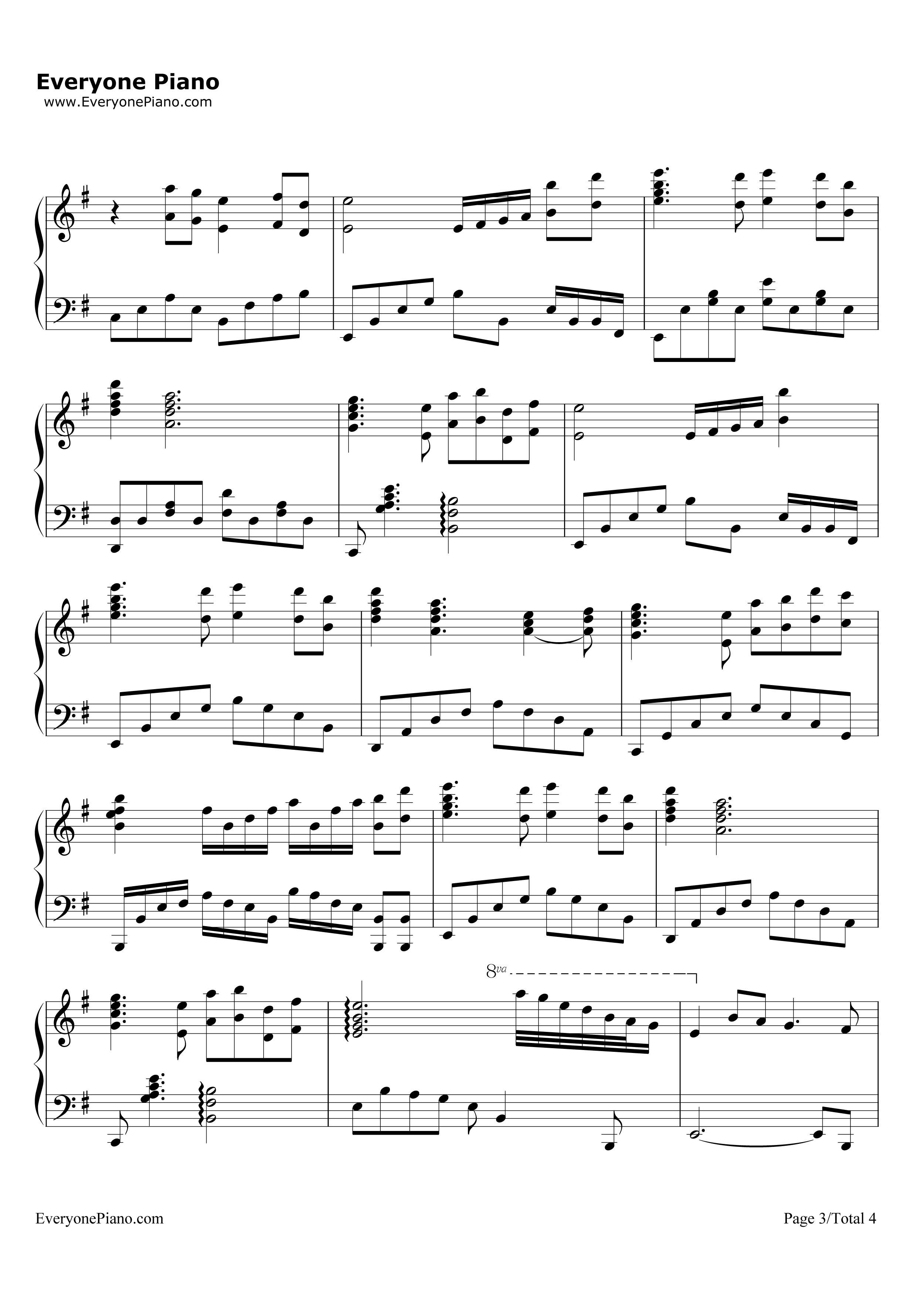 _铁血丹心_完美演奏版钢琴谱_罗文__甄妮