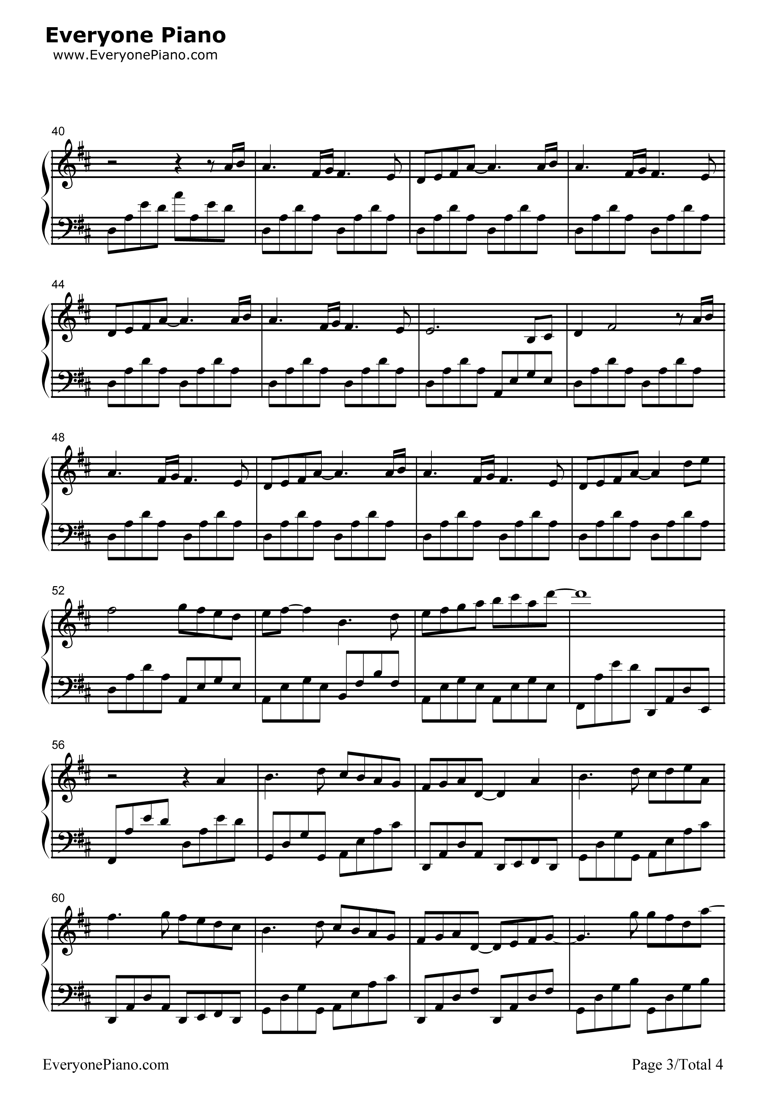 Beatrix钢琴谱_班得瑞