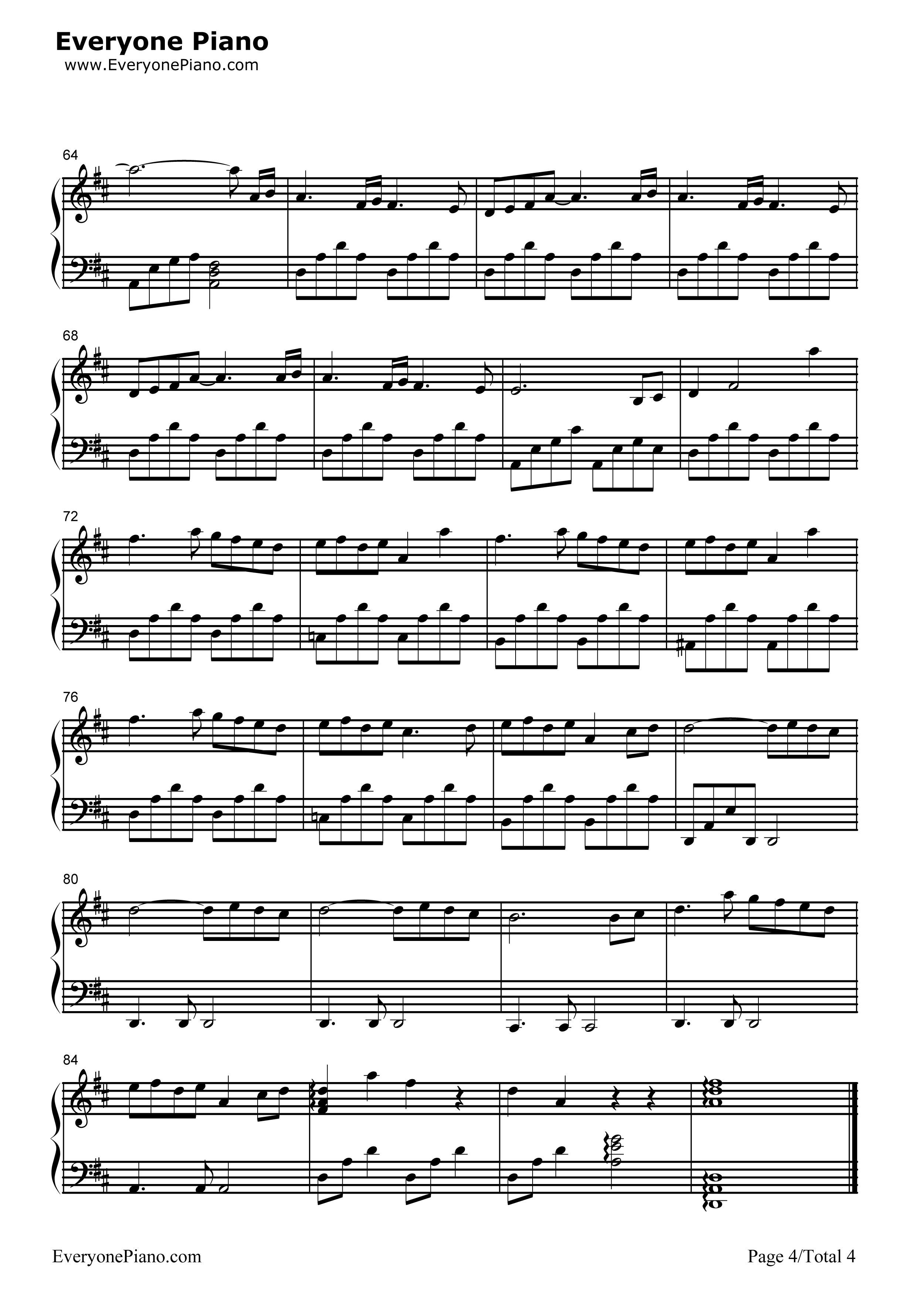 Beatrix钢琴谱_班得瑞