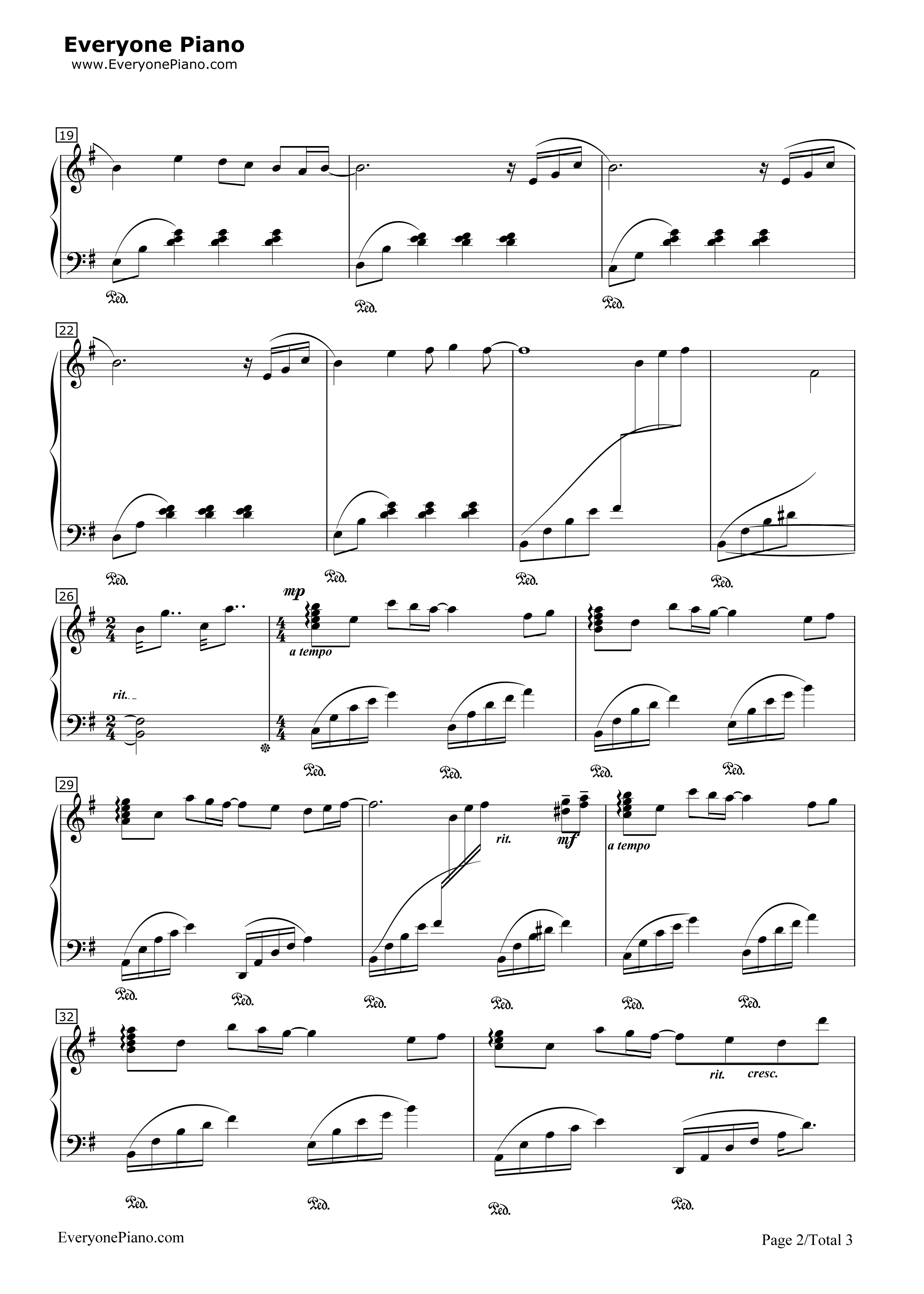 年华都是无效信钢琴谱_神思者