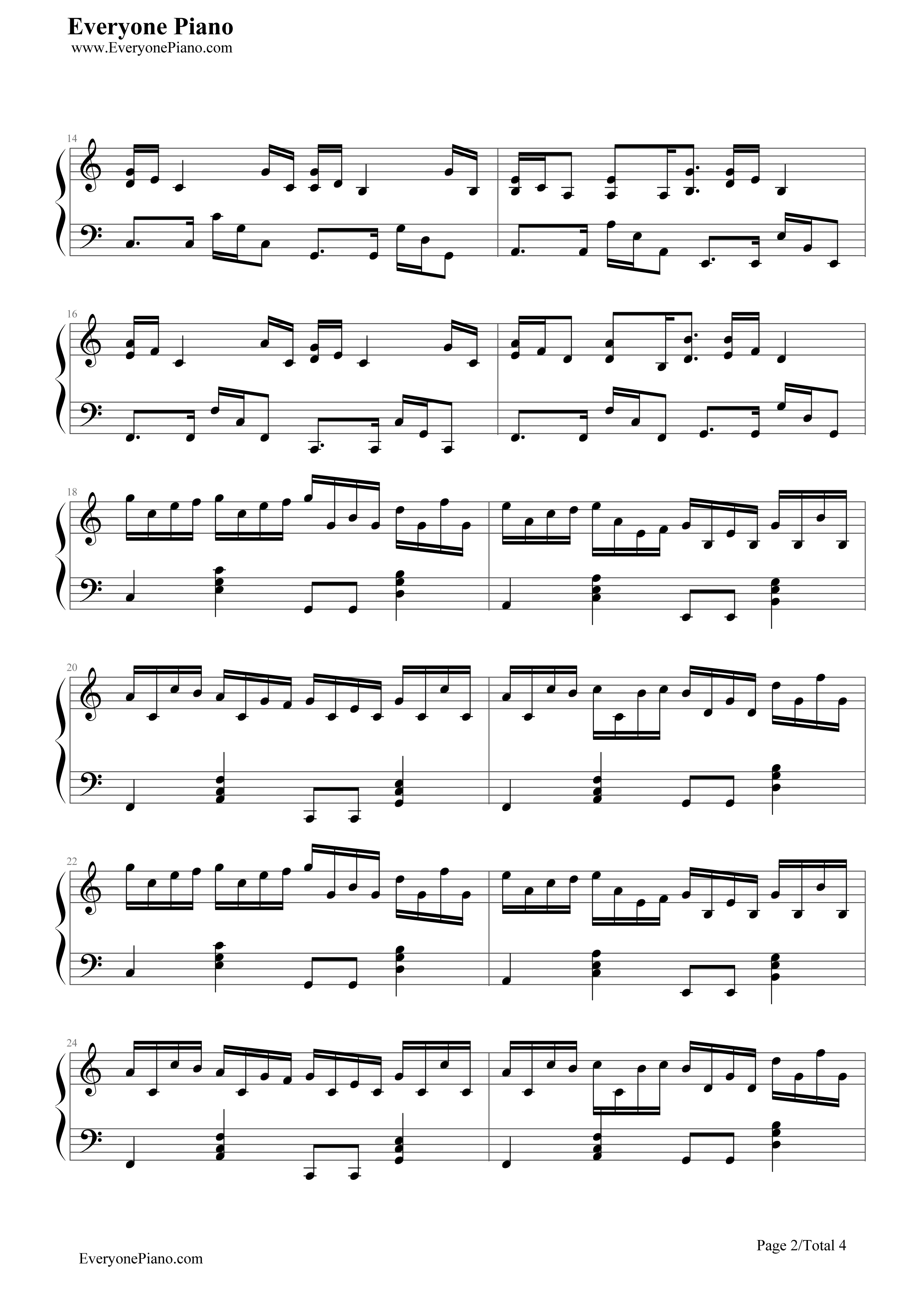 克罗地亚的卡农钢琴谱_未知