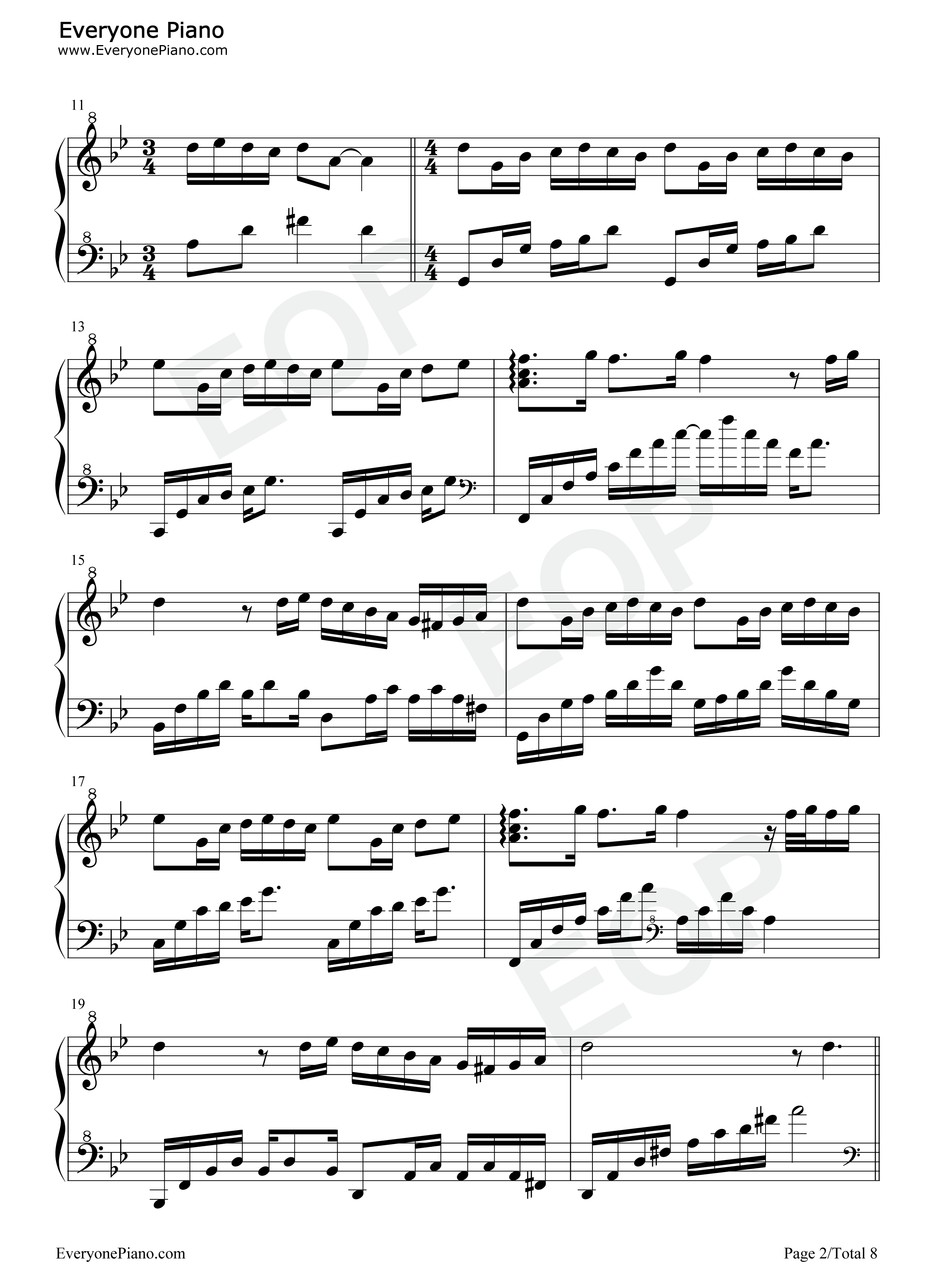 梦中的婚礼绝美版钢琴谱_理查德·克莱德曼