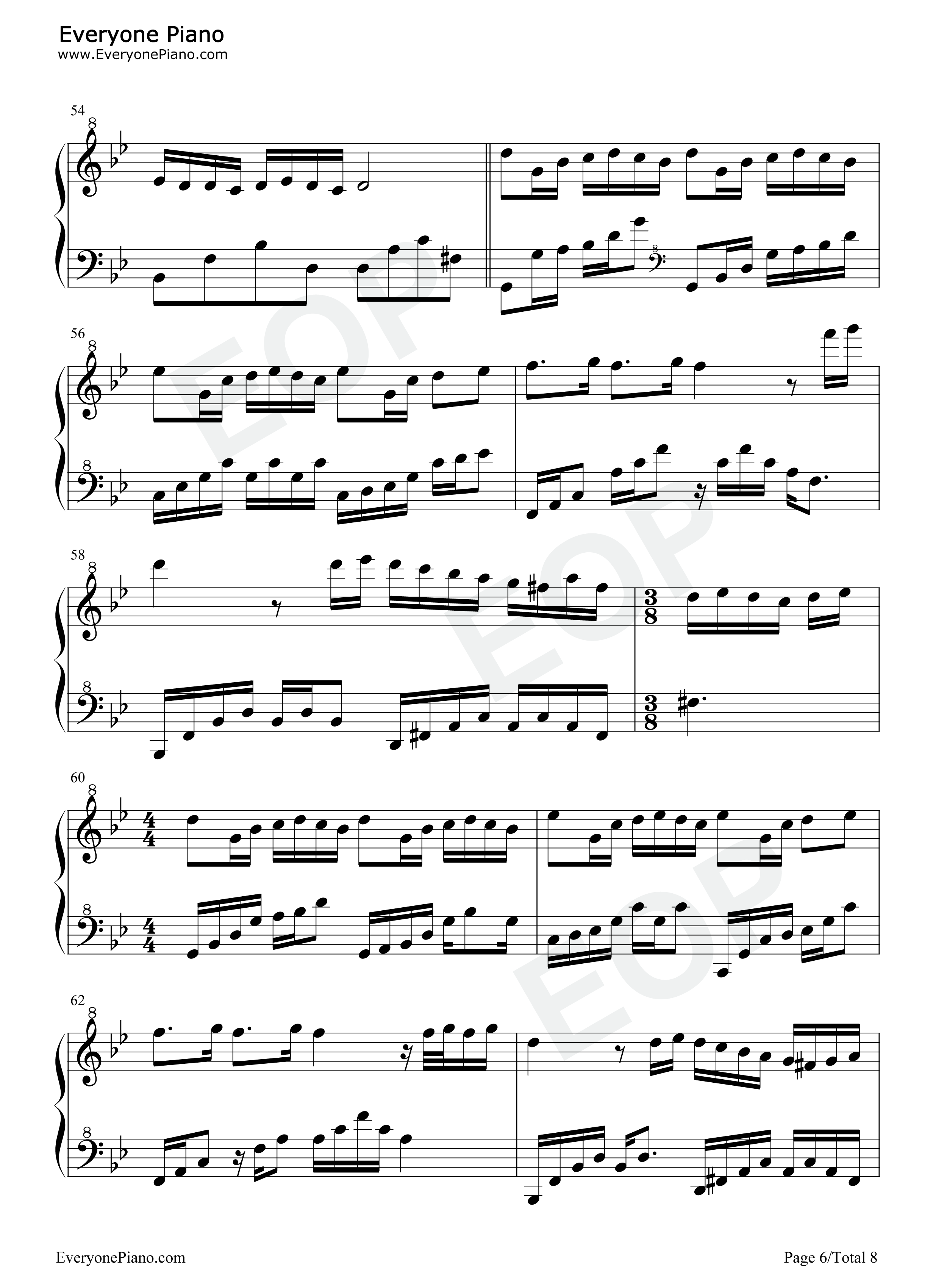 梦中的婚礼绝美版钢琴谱_理查德·克莱德曼