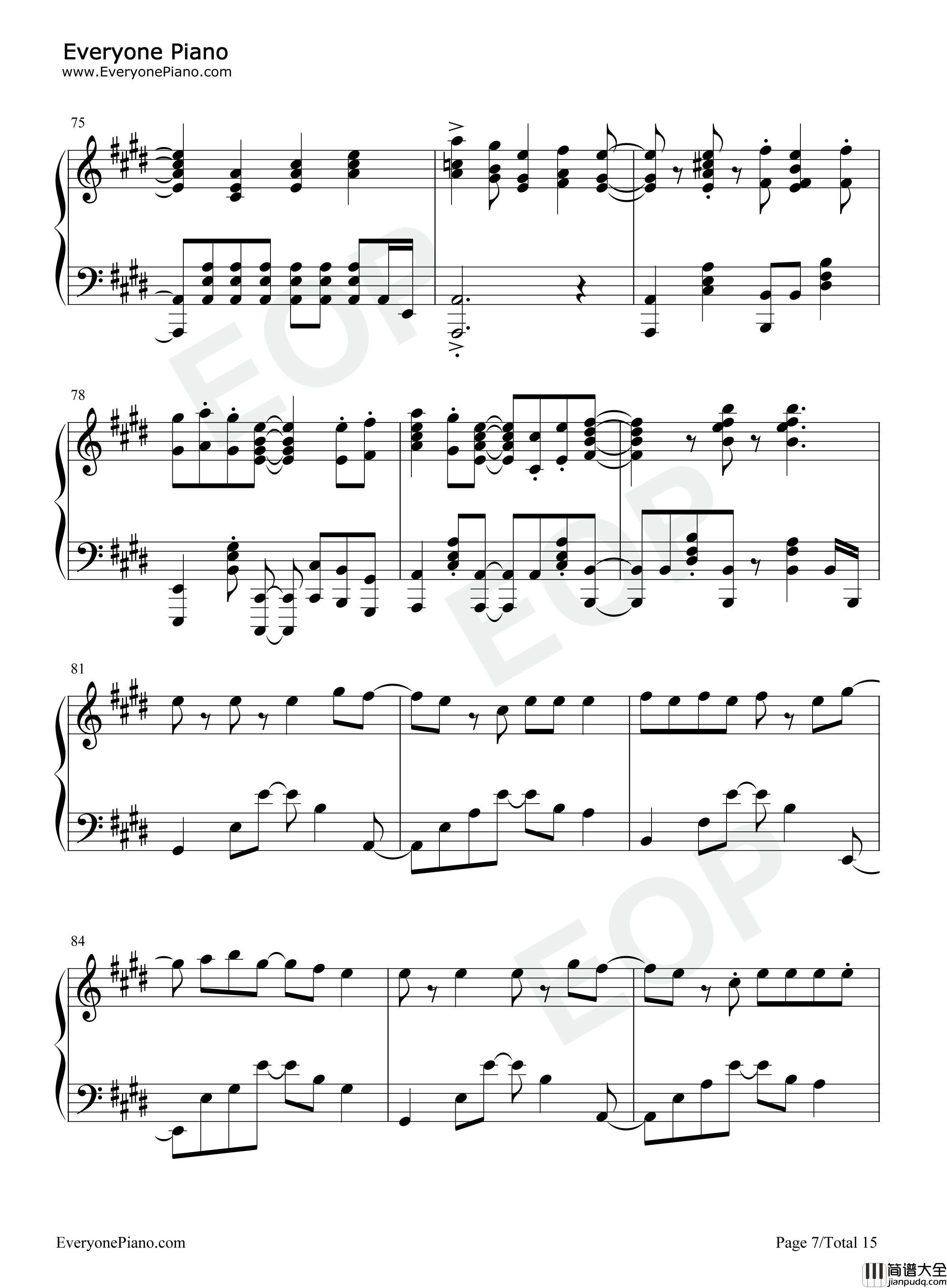 Ambitious_World钢琴谱_立花日菜_矢野妃菜喜