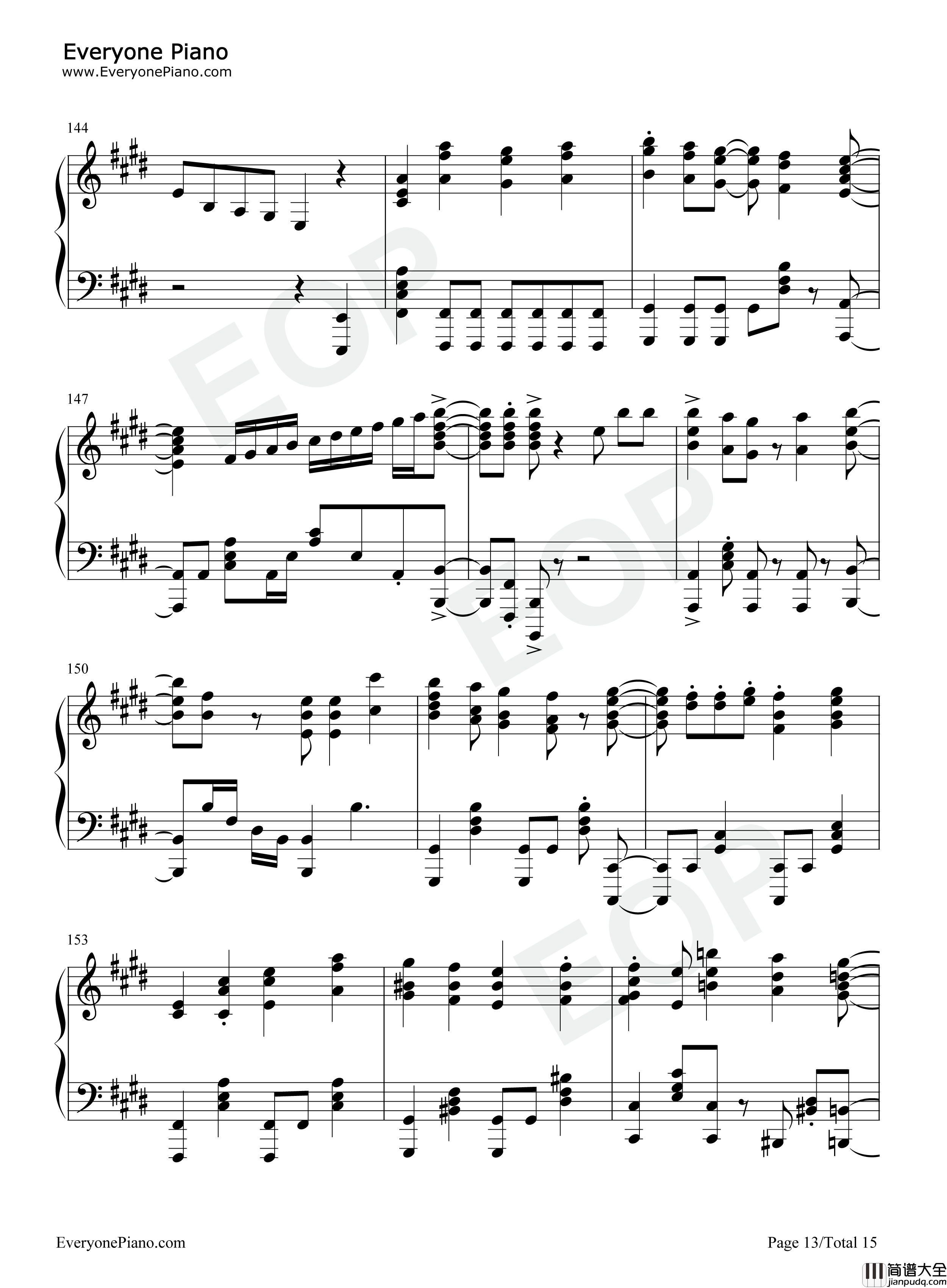 Ambitious_World钢琴谱_立花日菜_矢野妃菜喜