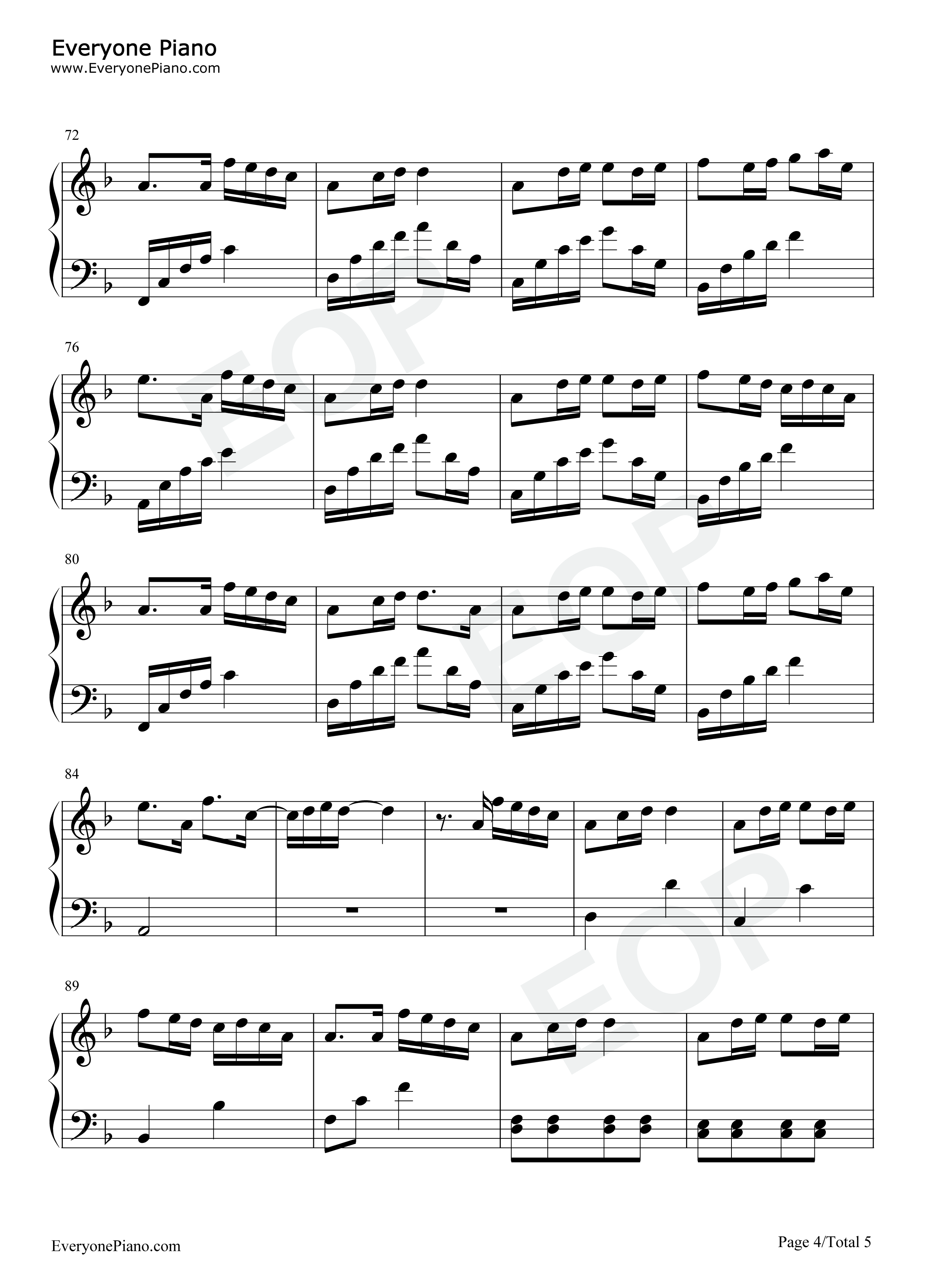 剑魂钢琴谱_汪苏泷