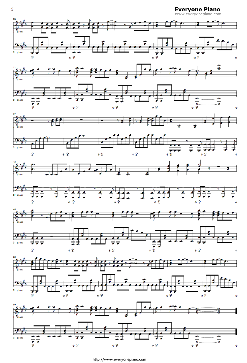 コンプリケイション钢琴谱_ROOKiEZ_is_PUNK'D