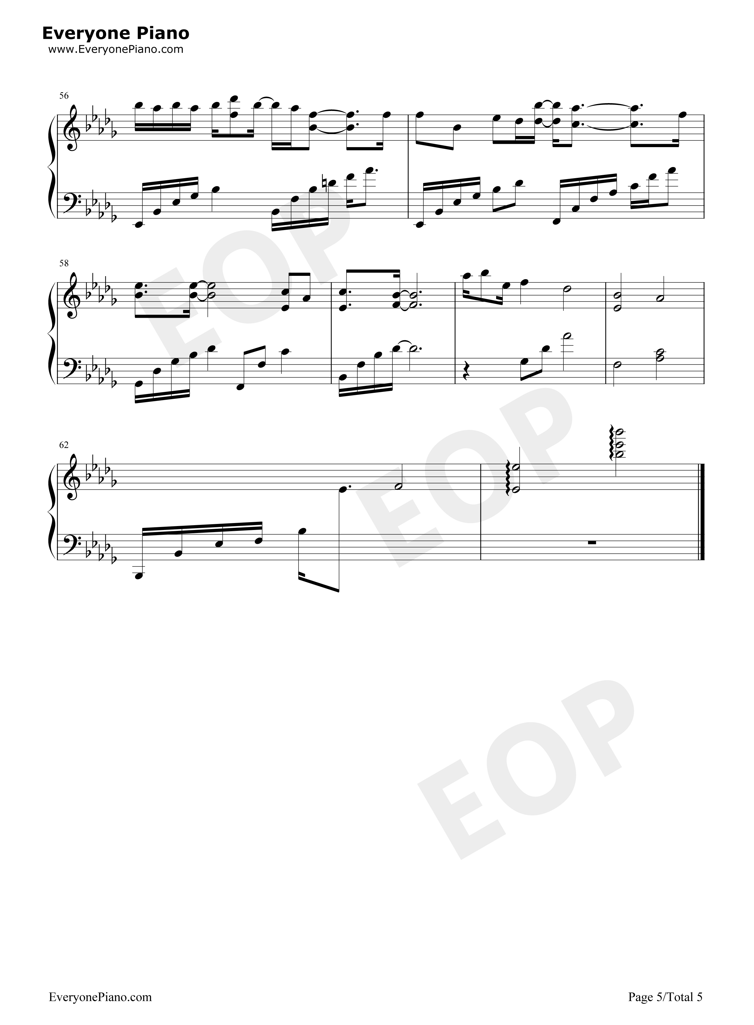 当歌钢琴谱_叶炫清